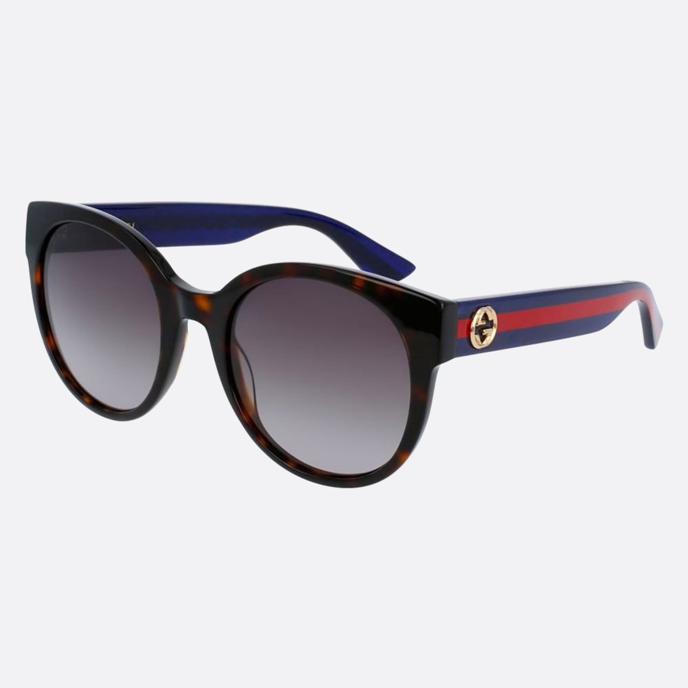 Gucci 54mm Gg0035sn Asw Havana Pantos Woman Sunglasses - Side View