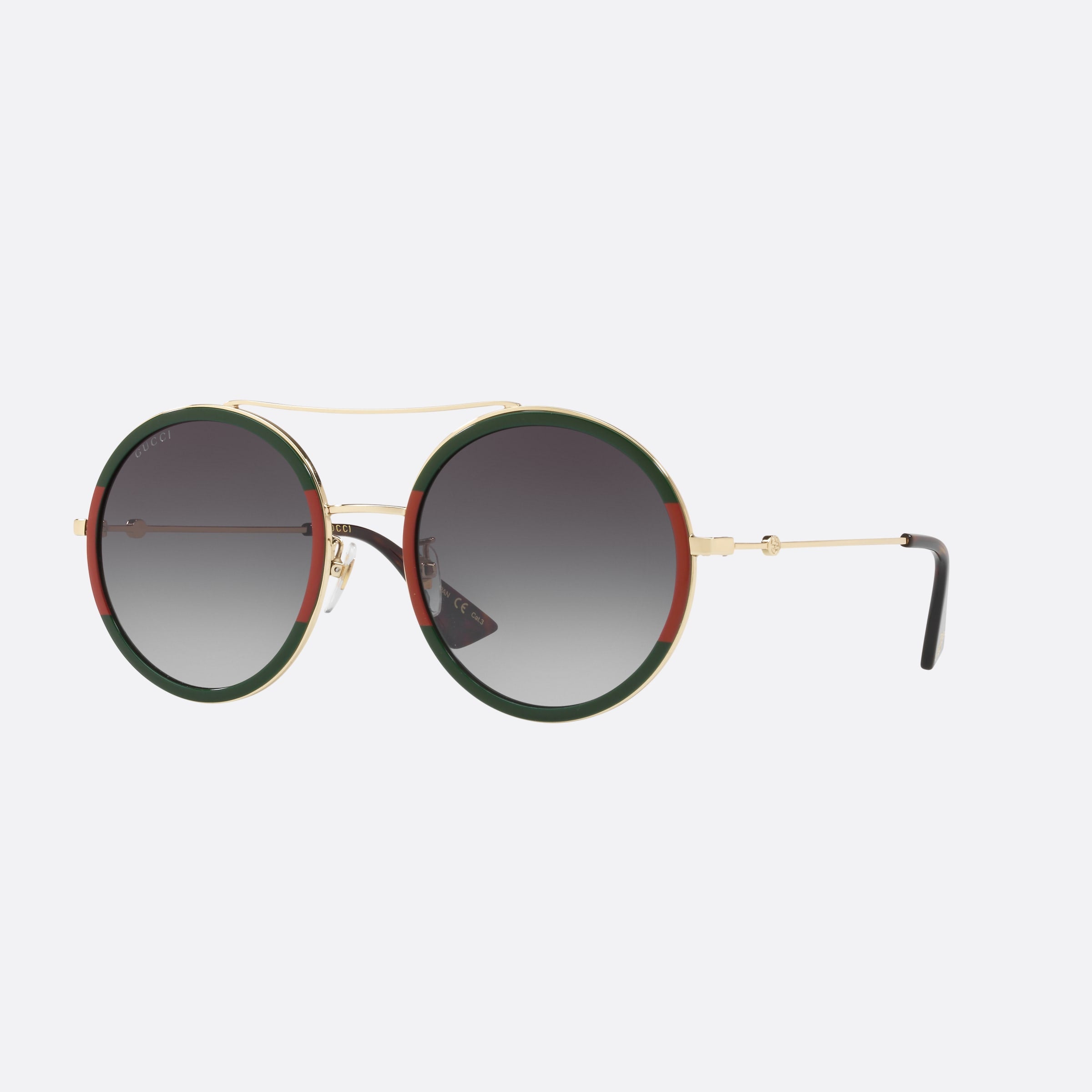 Gucci 56mm Tortoise Oval Woman Sunglasses - Main View