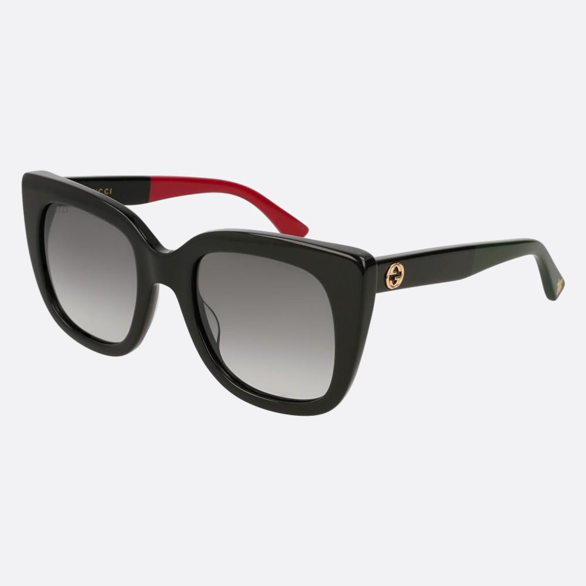 Gucci 51mm Gg0163sn Black Butterfly Women Sunglasses - Side View