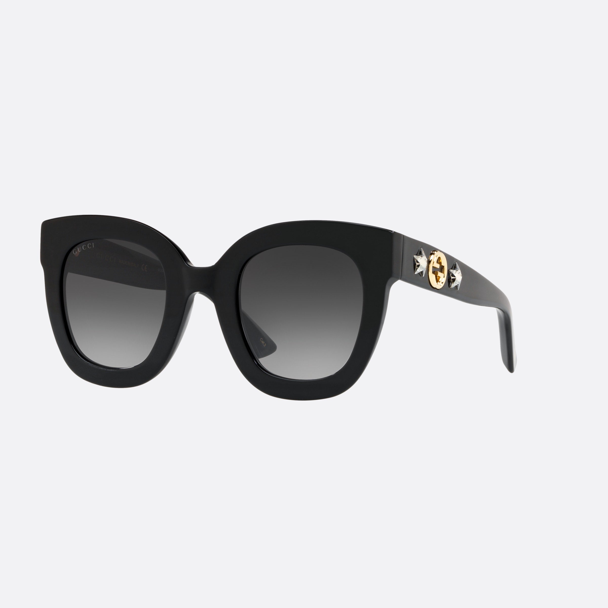 Gucci 49mm Black Square Woman Sunglasses - Main View