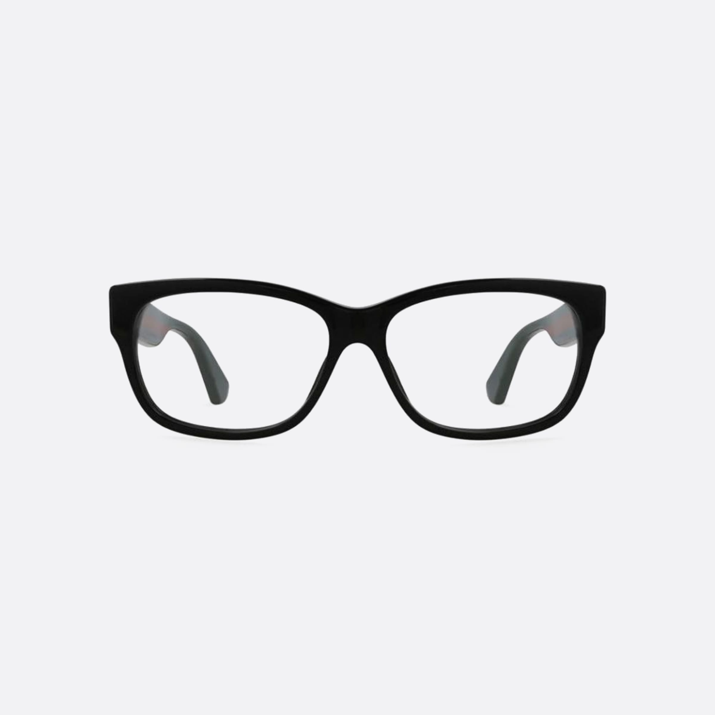 Gucci 55mm Black Rectangle Woman Eyeglasses - Main View