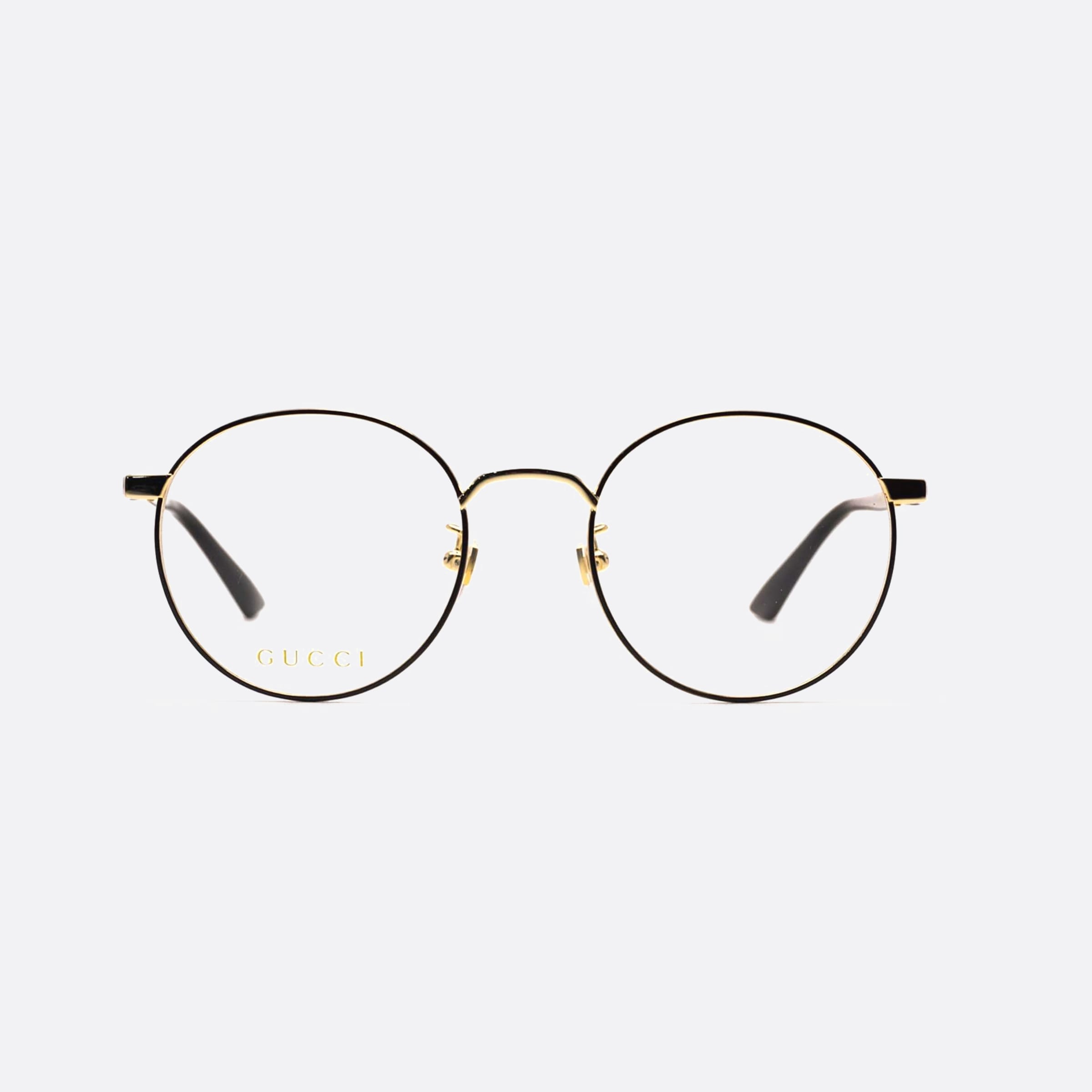 Gucci 52mm Gg0297ok Black Round Unisex Eyeglasses - Side View