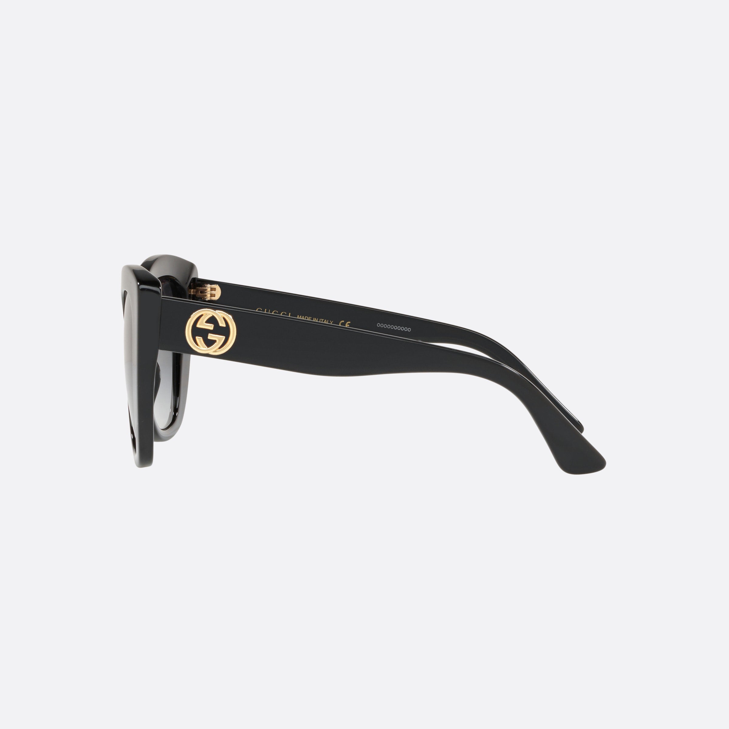 Gucci 52mm Black Cat Eye Woman Sunglasses - Detail View