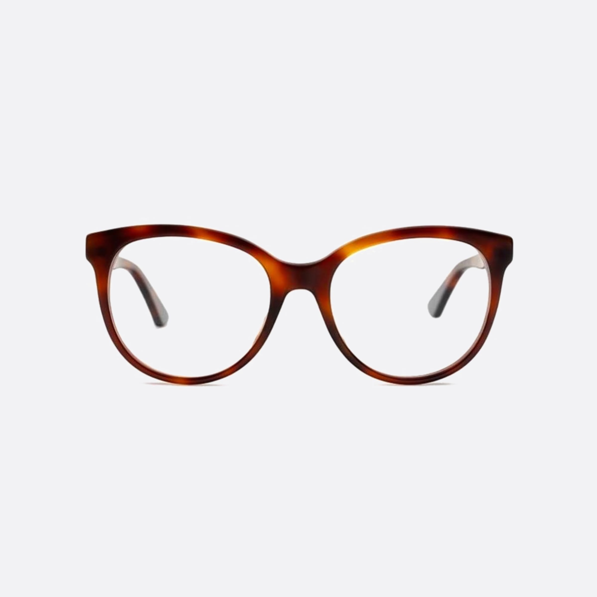 Gucci 53mm Havana Cat Eye Woman Eyeglasses - Main View