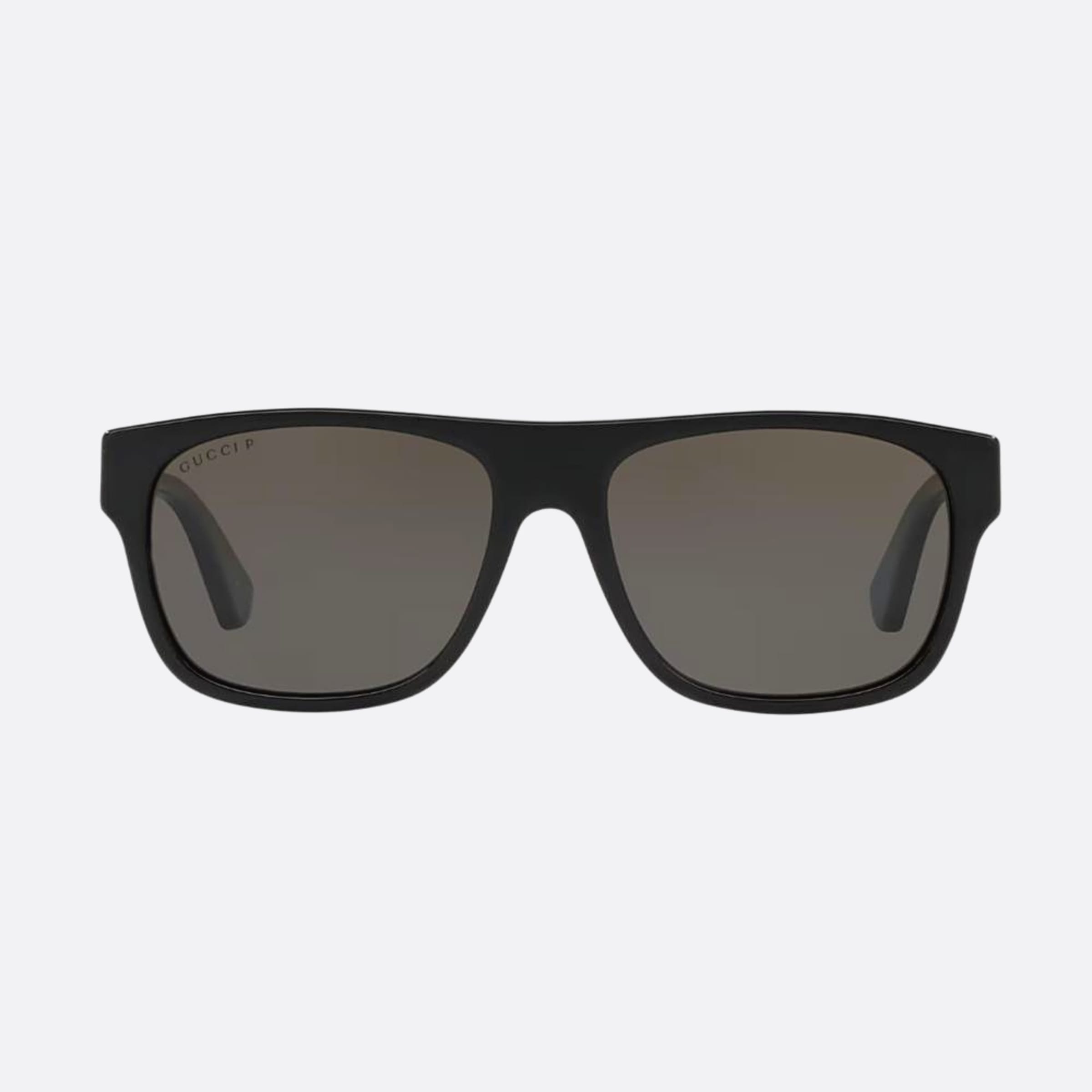 Gucci 56mm Black Geometric Man Sunglasses - Main View