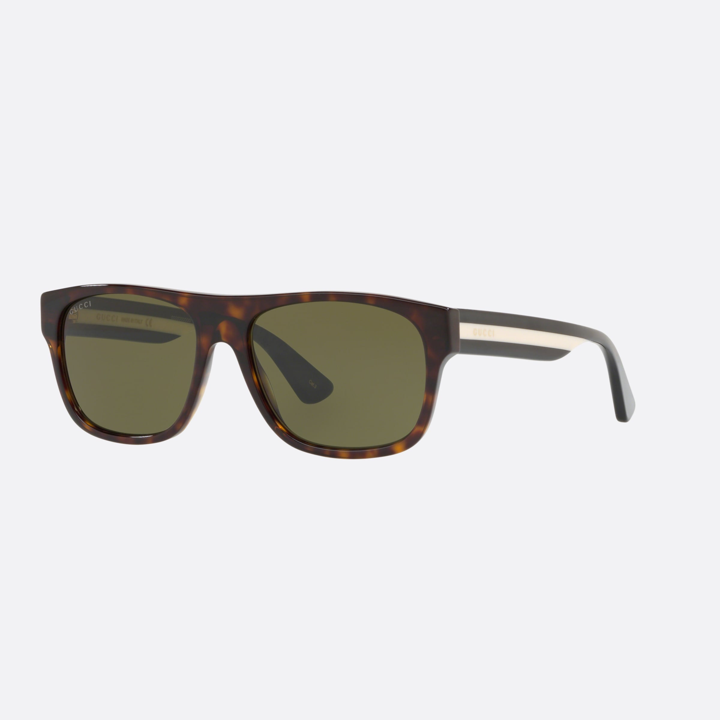 Gucci 56mm Black Rectangular Man Sunglasses - Main View
