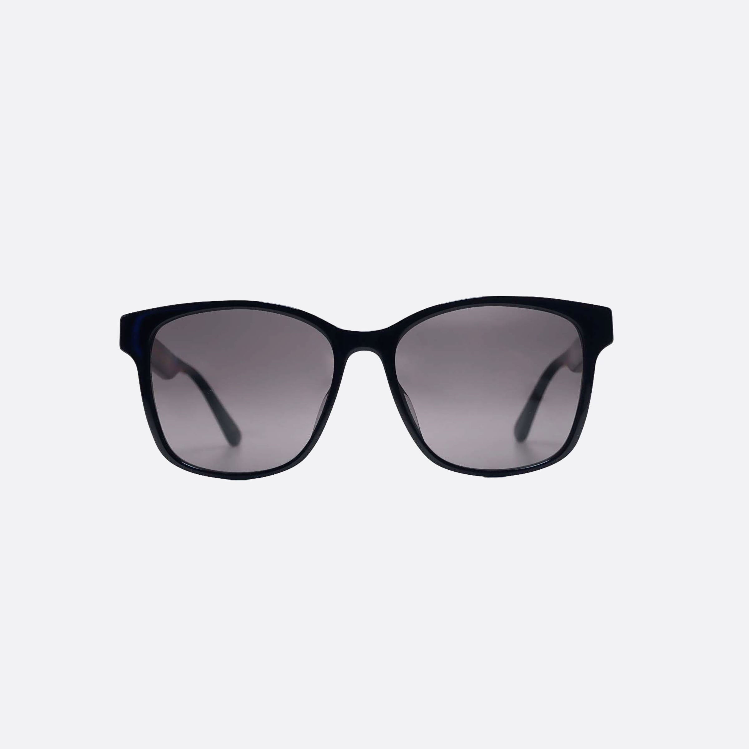 Gucci 56mm Gg0417sk Black Rectangle Unisex Sunglasses - Side View