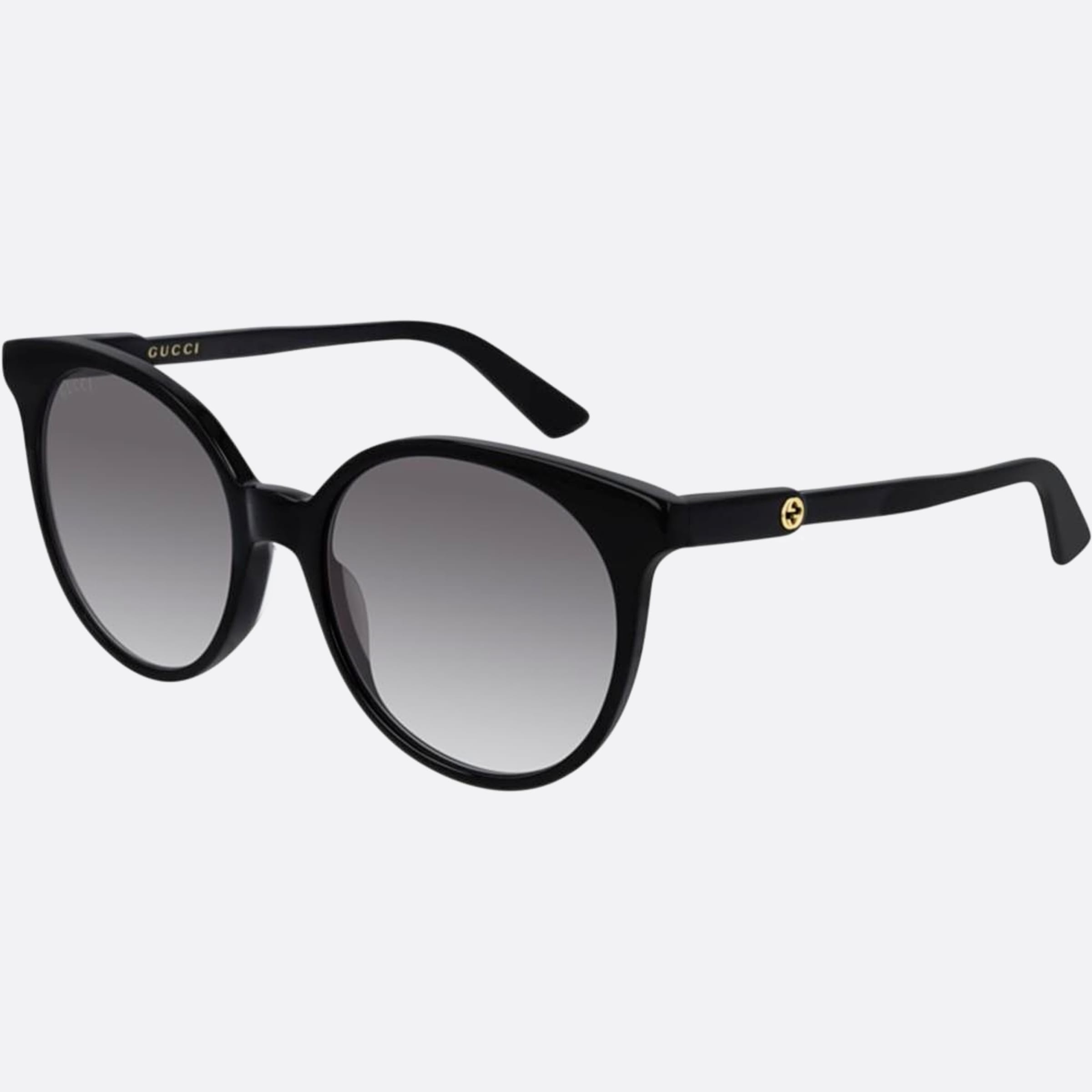 Gucci 54mm Black Cat Eye Women Sunglasses - Side View