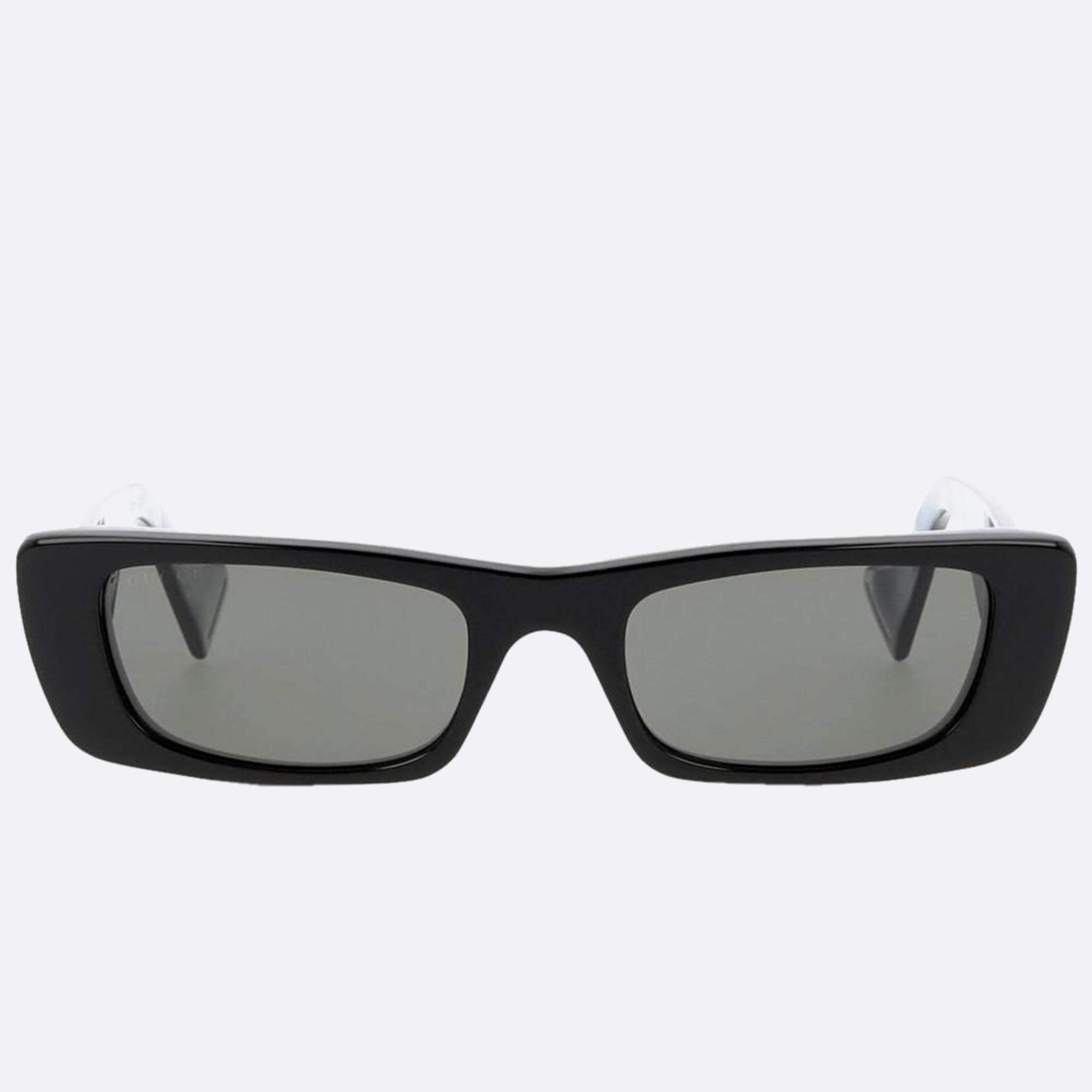 Gucci 52mm Black Rectangle Woman Sunglasses - Main View