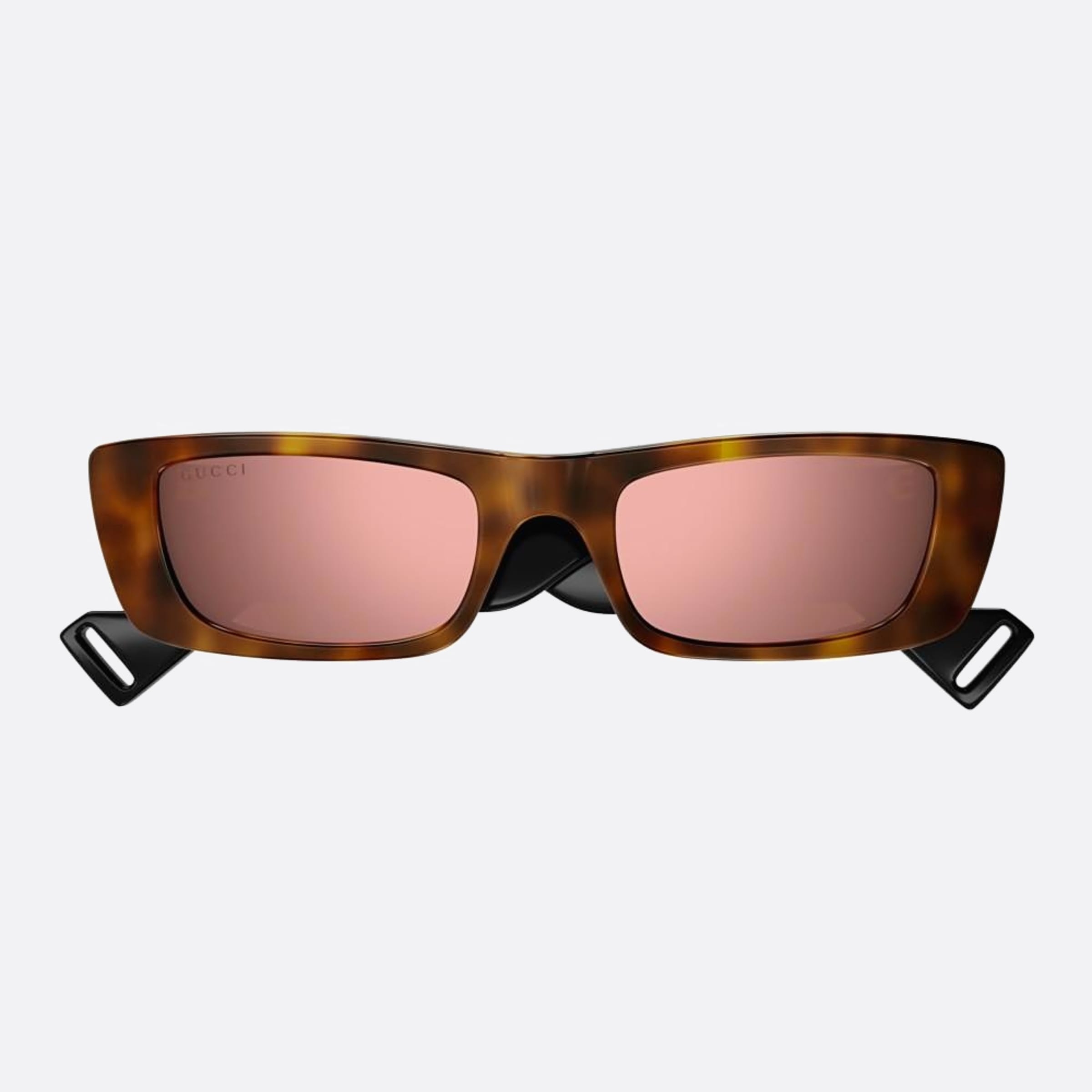 Gucci 52mm Havana Rectangle Women Sunglasses - Main View