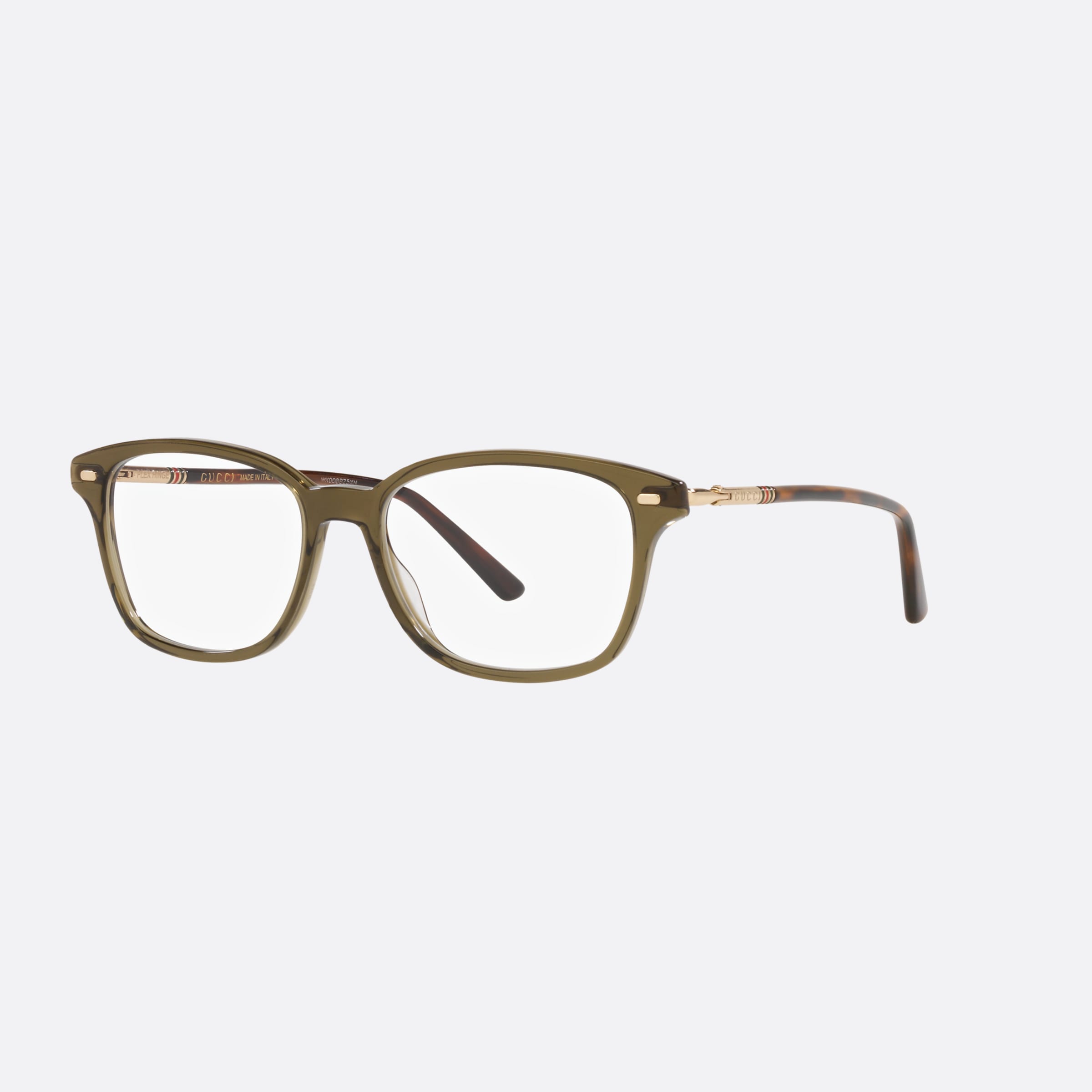 Gucci 53mm Green Square Man Eyeglasses - Main View