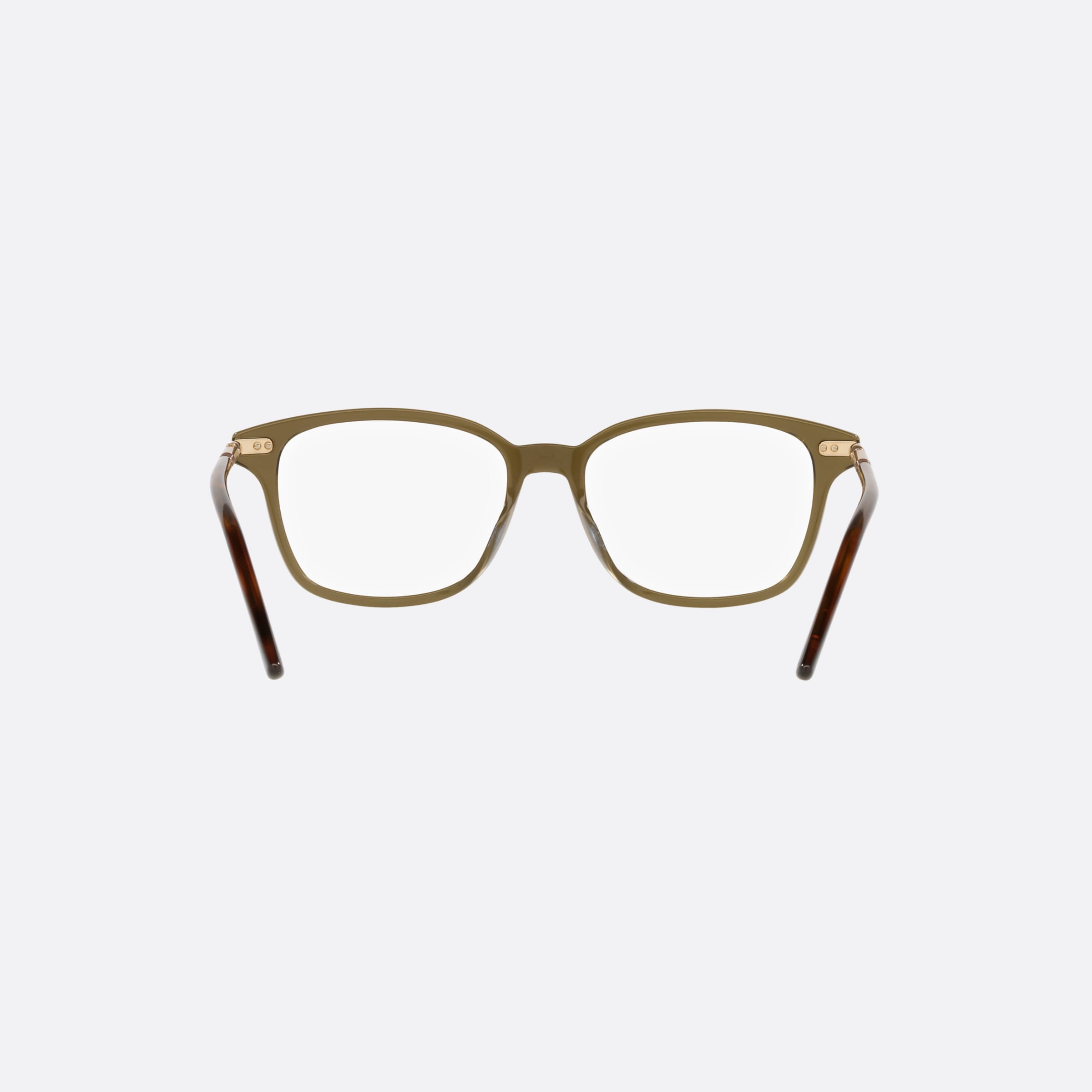 Gucci 53mm Green Square Man Eyeglasses - Side View