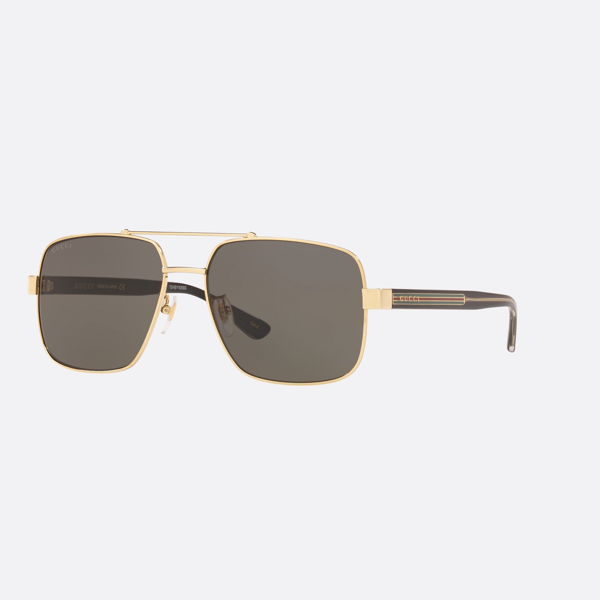 Gucci 60mm Gold Pilot Man Sunglasses - Main View