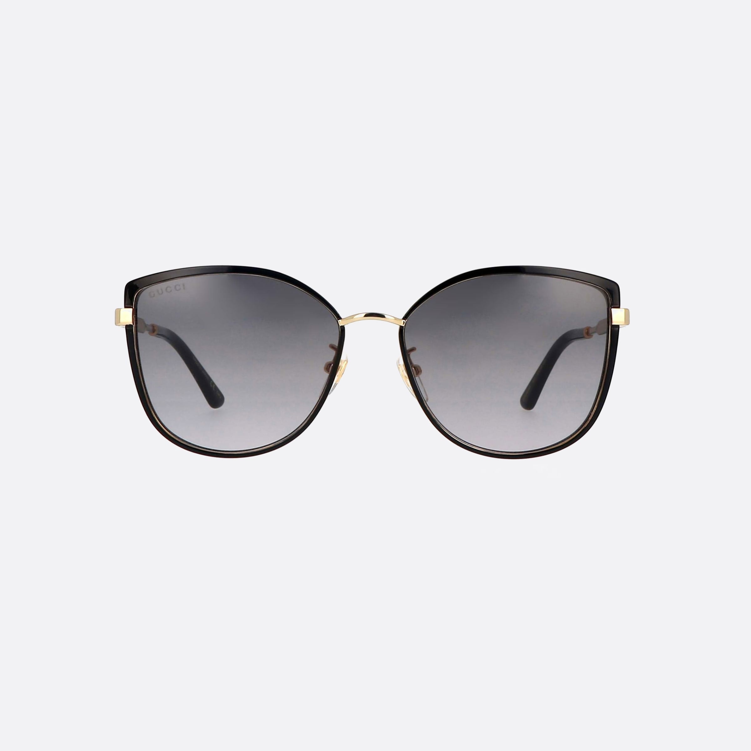 Gucci 57mm Gg0589sk Black Butterfly Unisex Sunglasses - Side View
