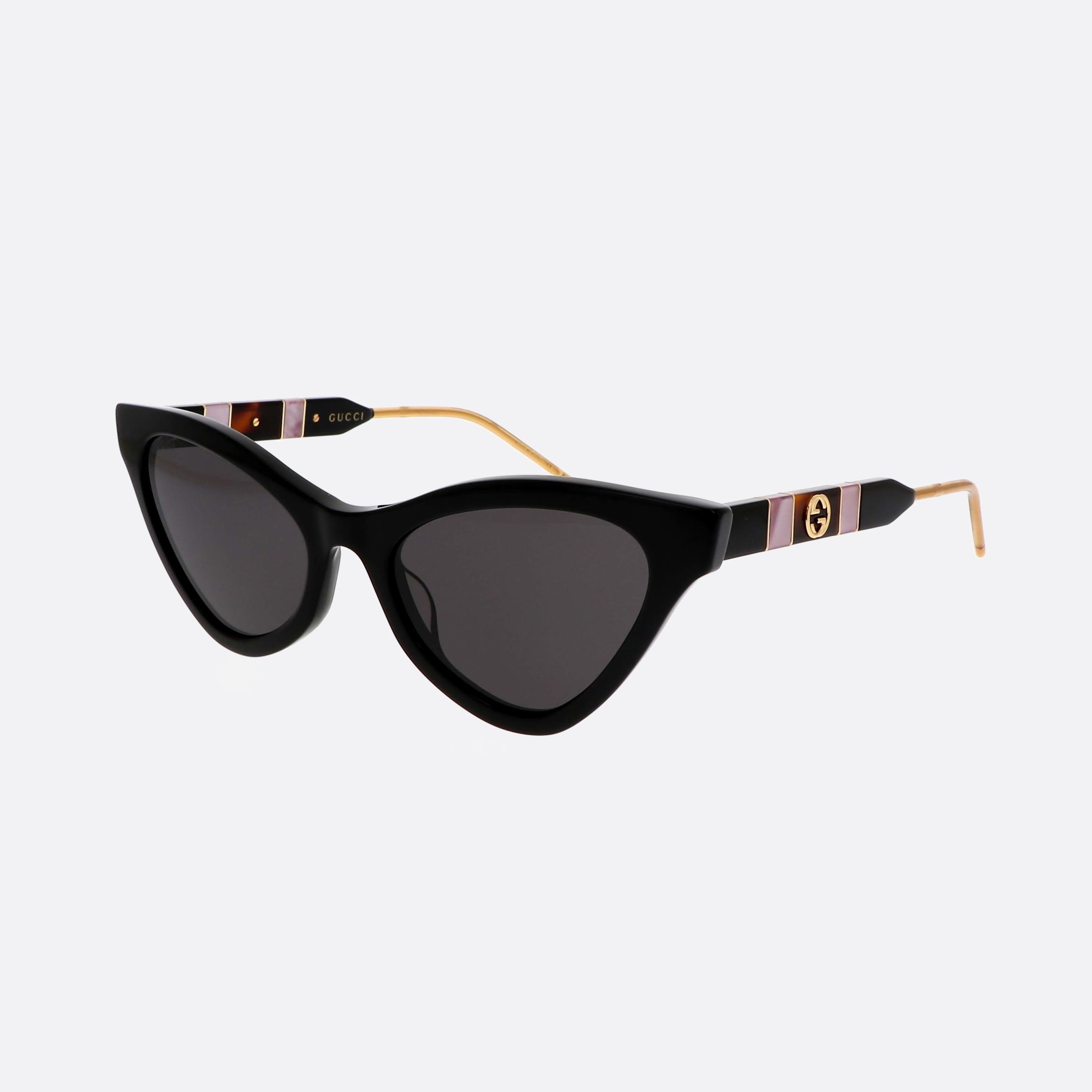 Gucci 55mm Black Cat Eye Woman Sunglasses - Main View
