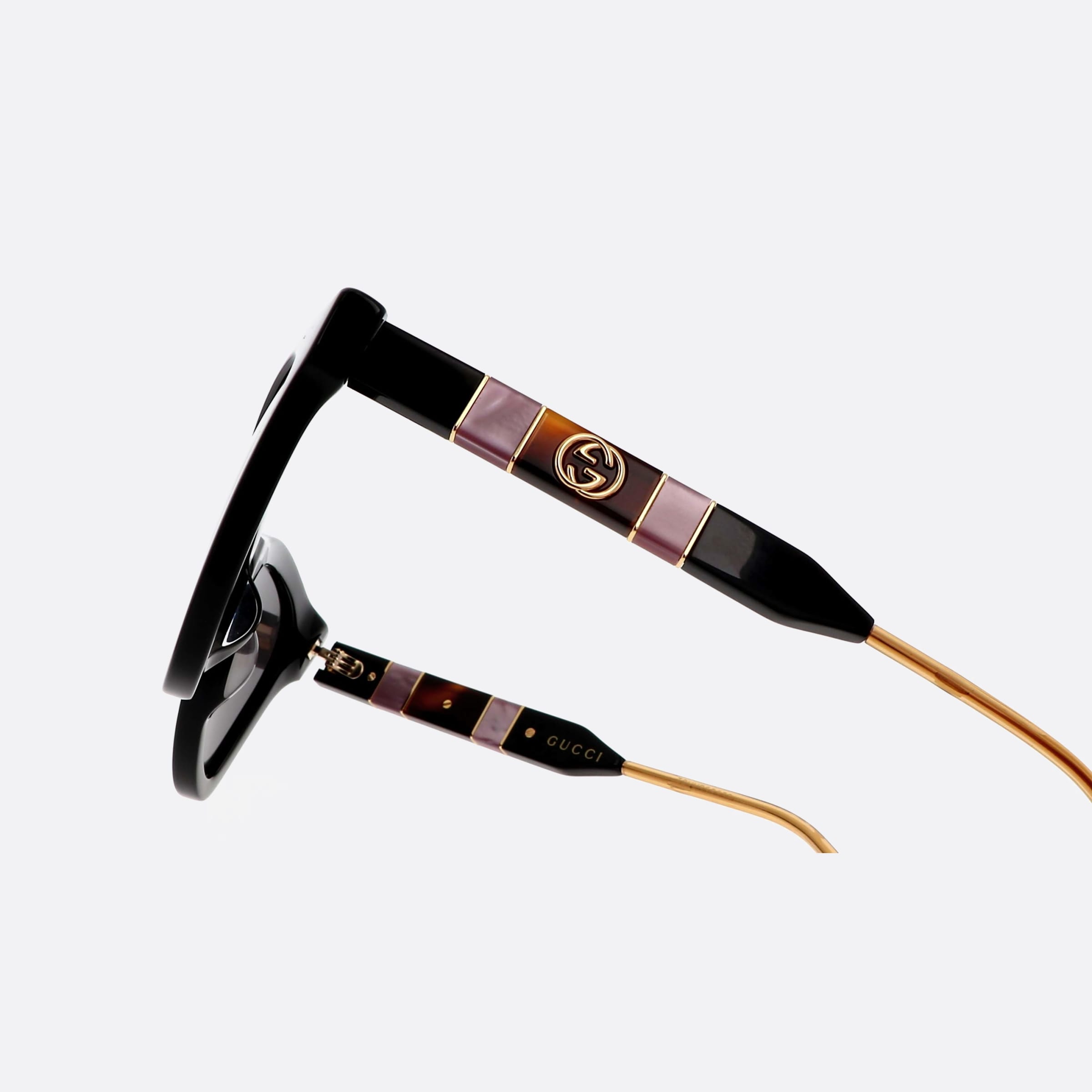 Gucci 55mm Black Cat Eye Woman Sunglasses - Lifestyle Shot