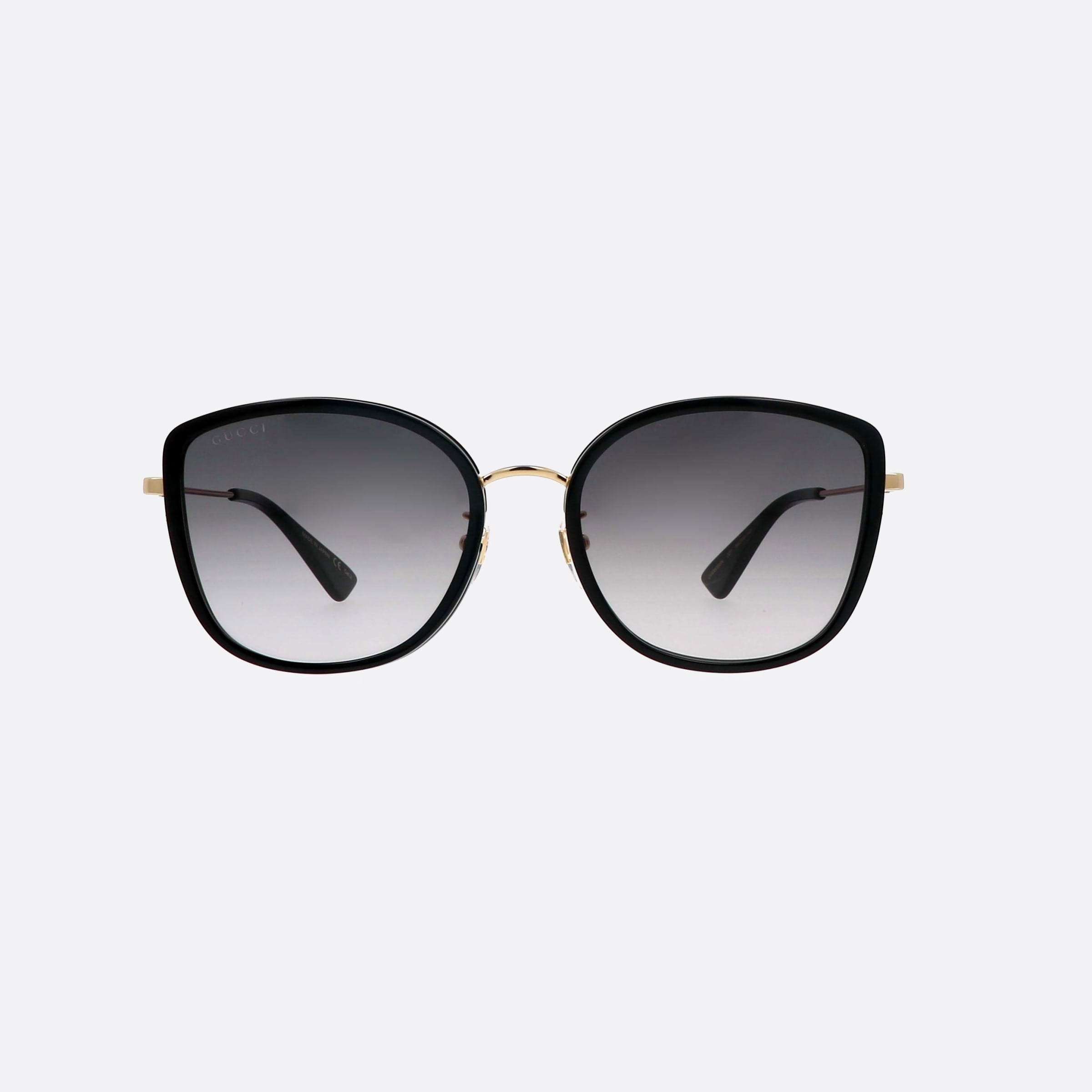 Gucci 56mm Gg0606sk Black Butterfly Woman Sunglasses - Side View