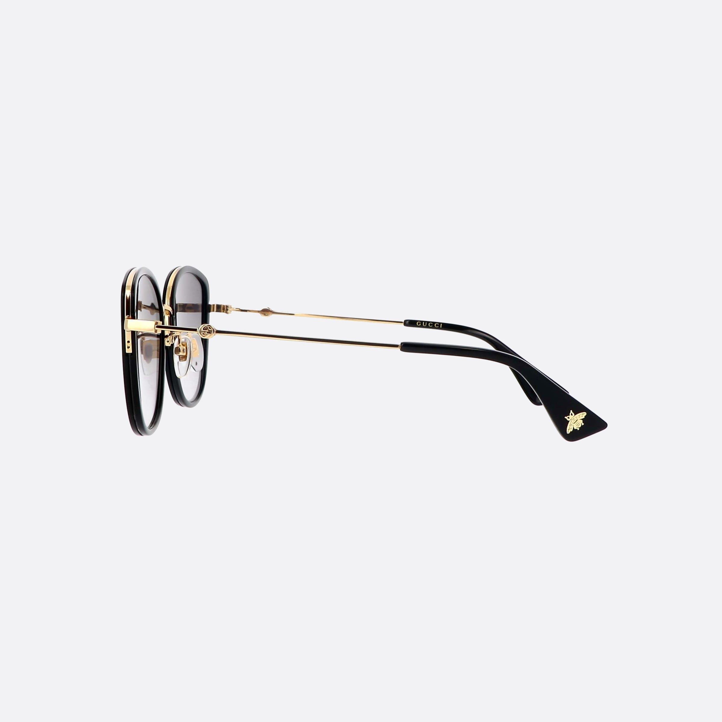 Gucci 56mm Gg0606sk Black Butterfly Woman Sunglasses - Detail View