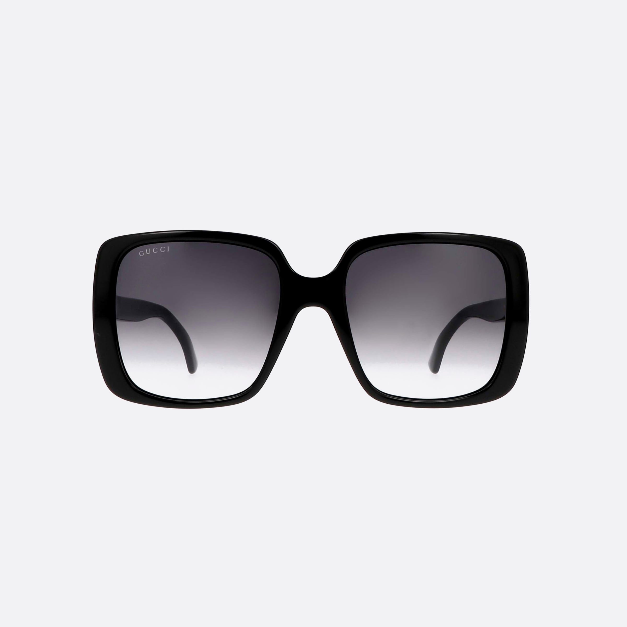Gucci 56mm Black Oversize Woman Sunglasses - Side View