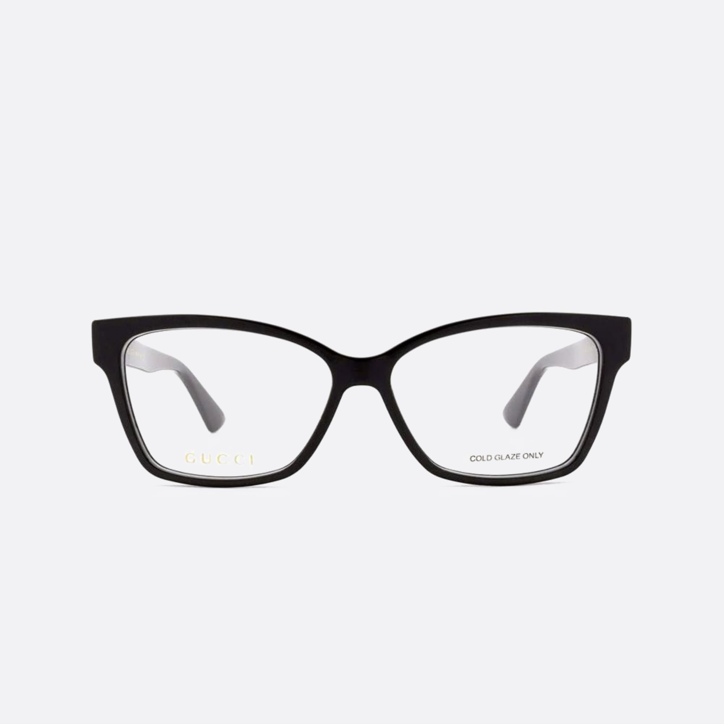 Gucci 55mm Black Squared Woman Eyeglasses - Main View
