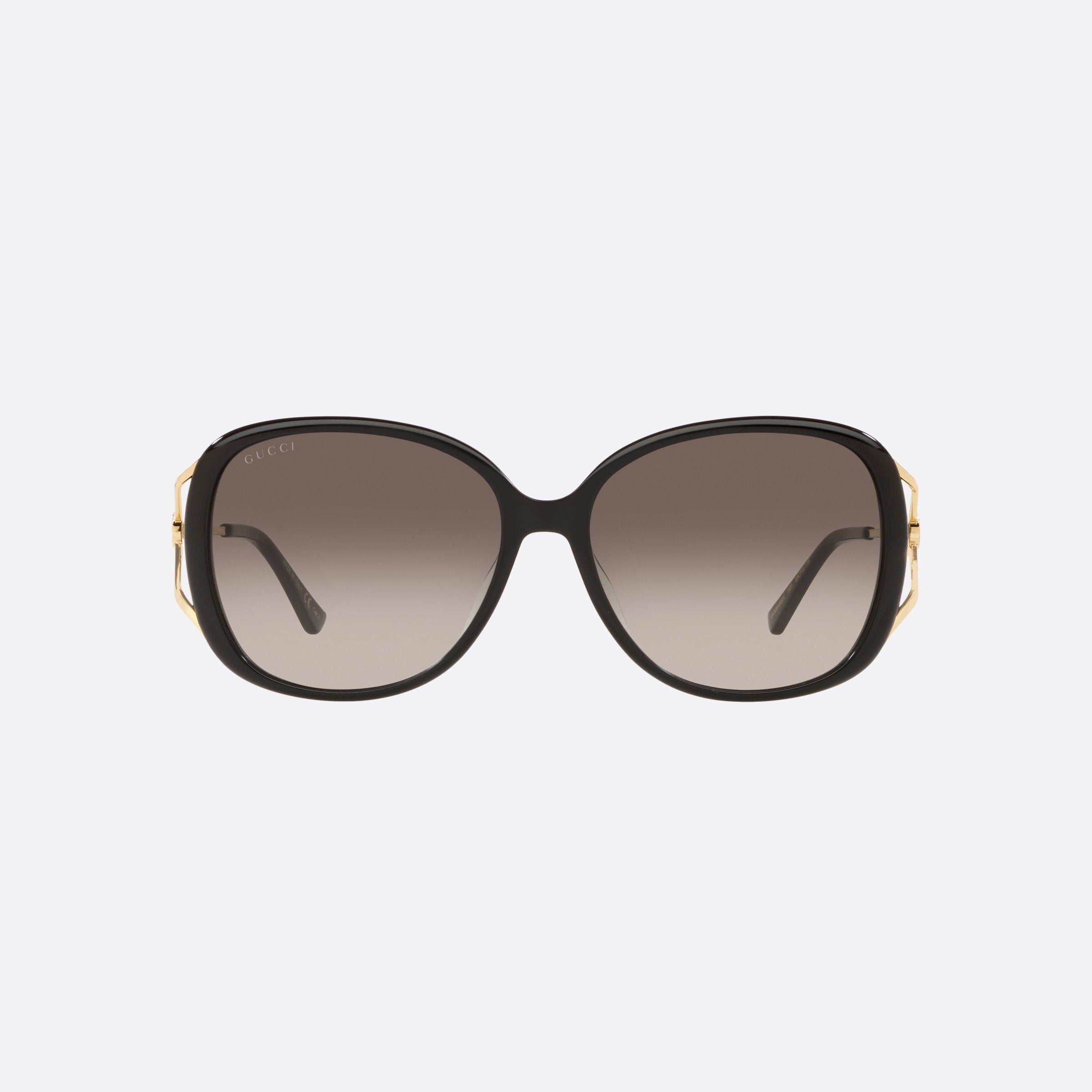 Gucci 58mm Gg0649sk Gold Oval Woman Sunglasses - Side View
