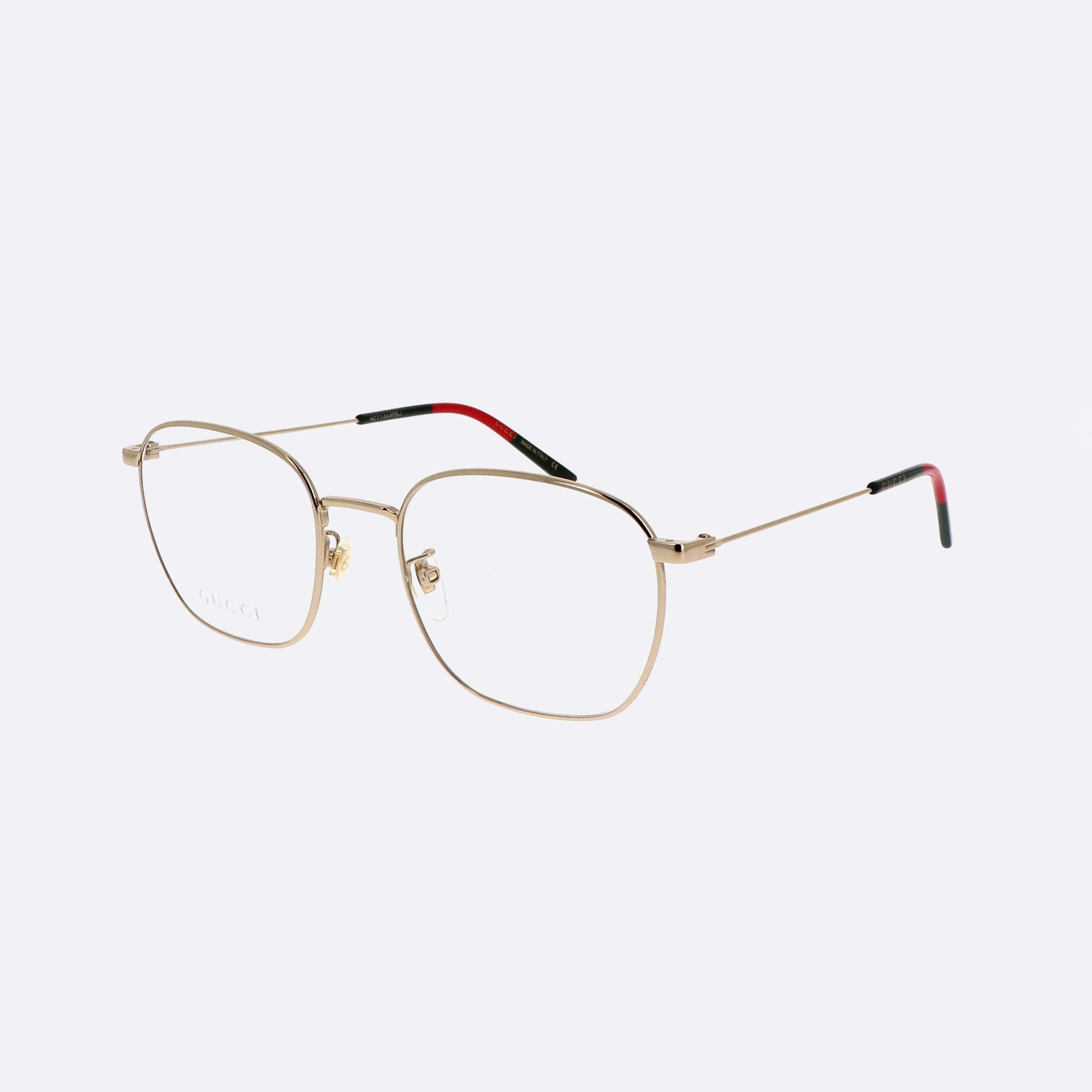 Gucci 54mm Gold Oval Man Eyeglasses - Main View