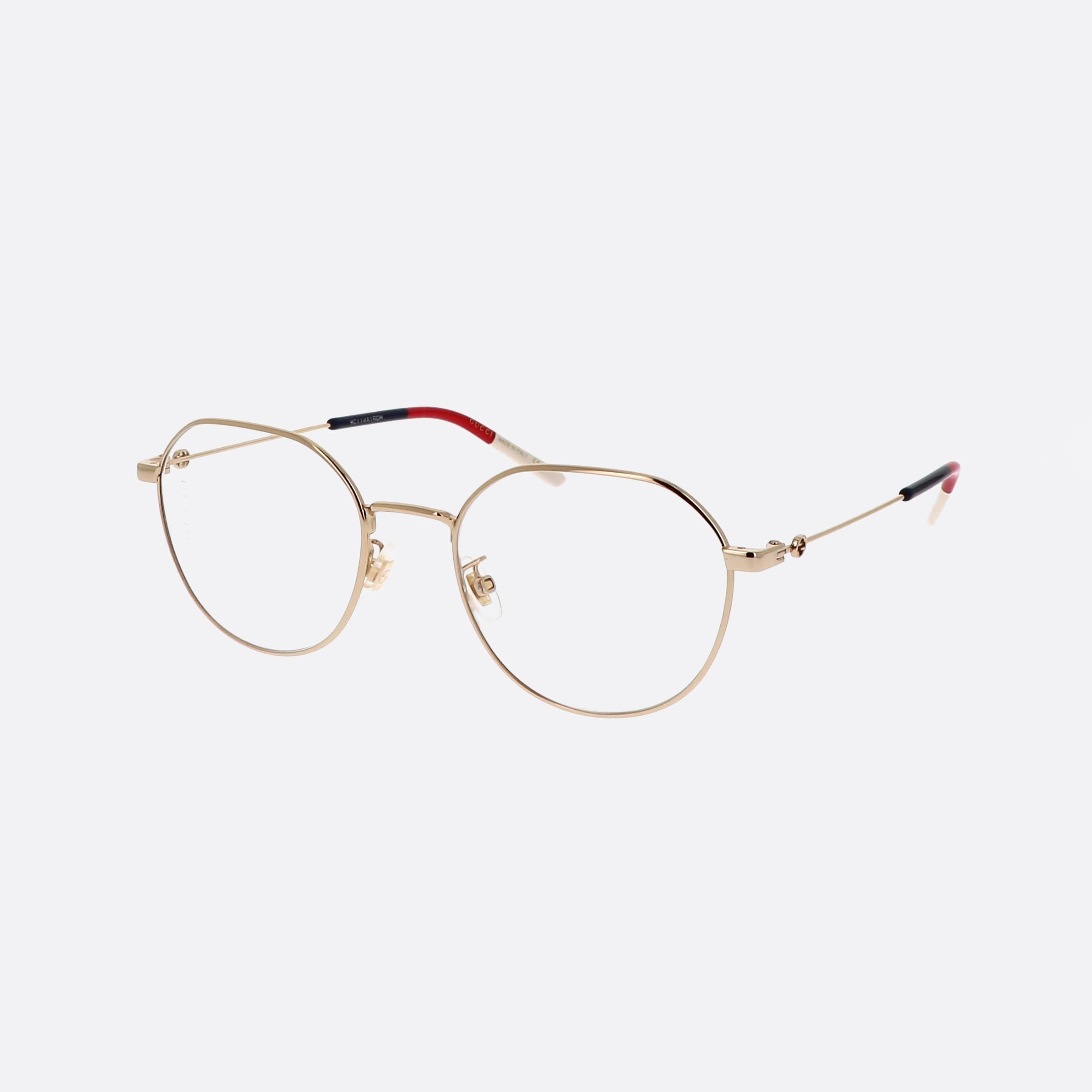 Gucci 51mm Gold Oval Woman Eyeglasses - Main View