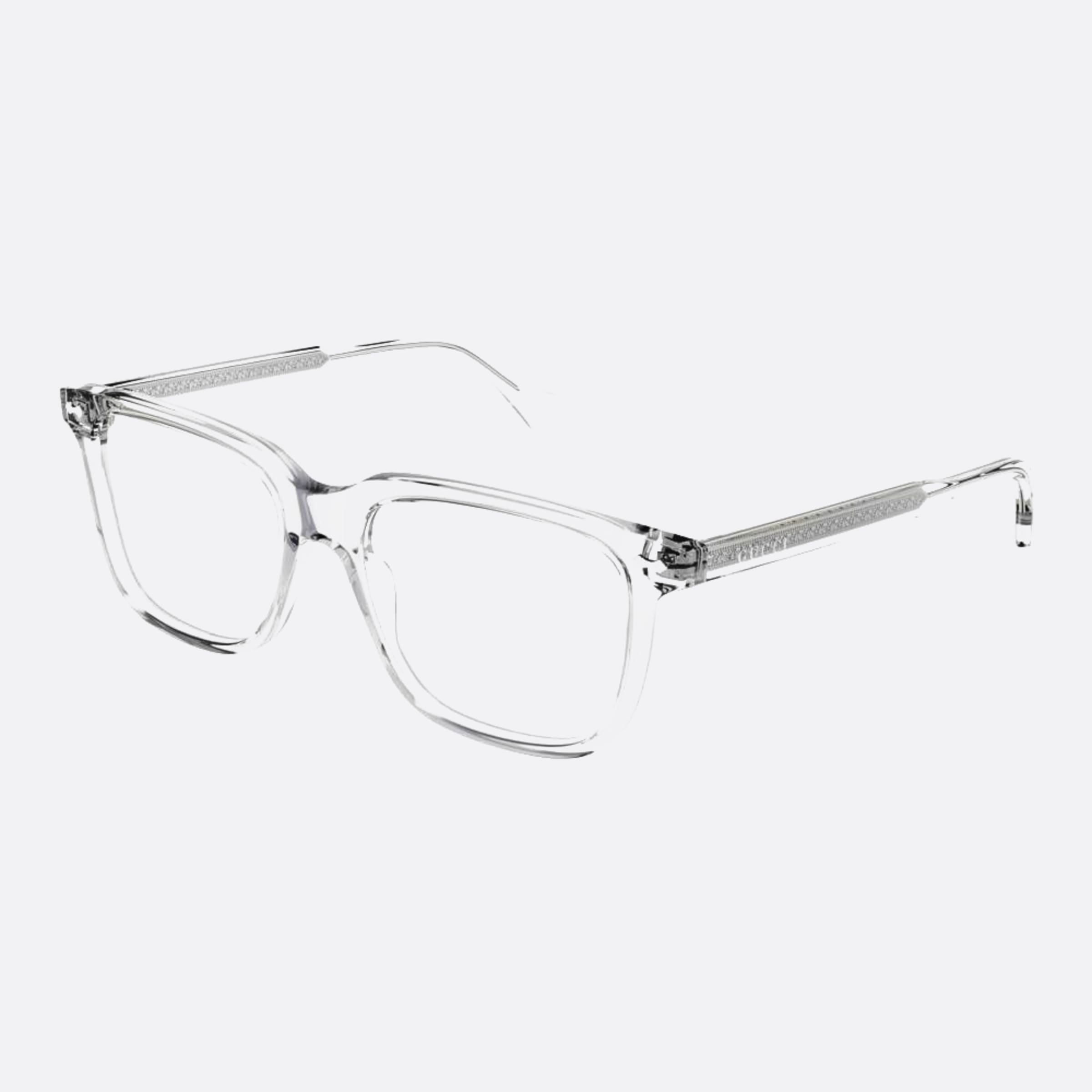 Gucci 53mm Transparent Squared Man Eyeglasses - Side View