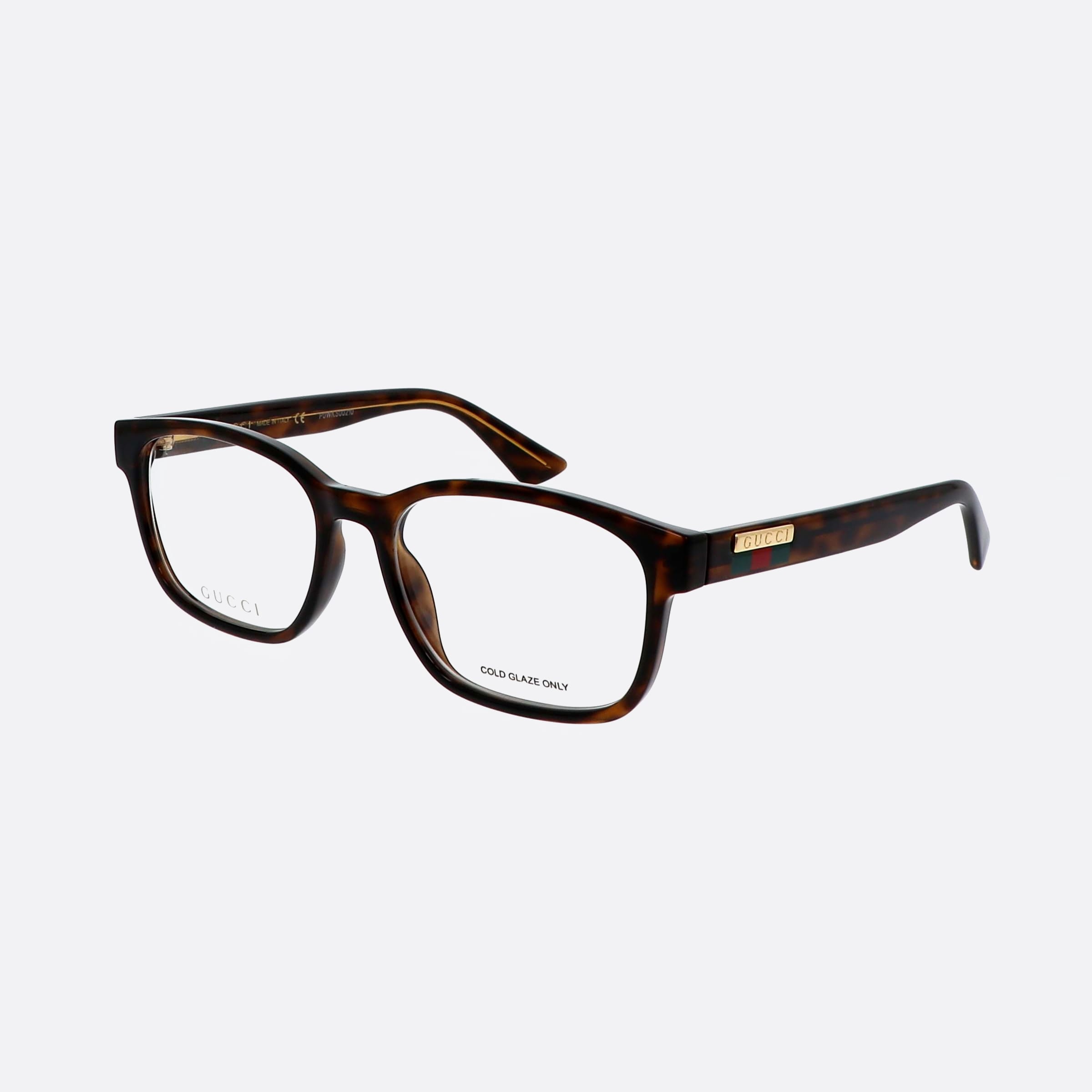 Gucci 55mm Tortoise Oval Man Eyeglasses - Main View