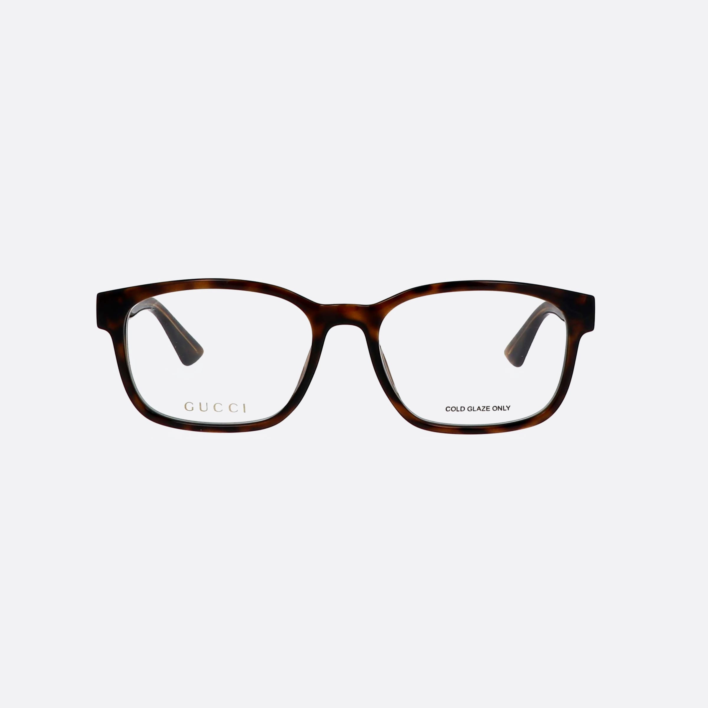 Gucci 55mm Tortoise Oval Man Eyeglasses - Side View