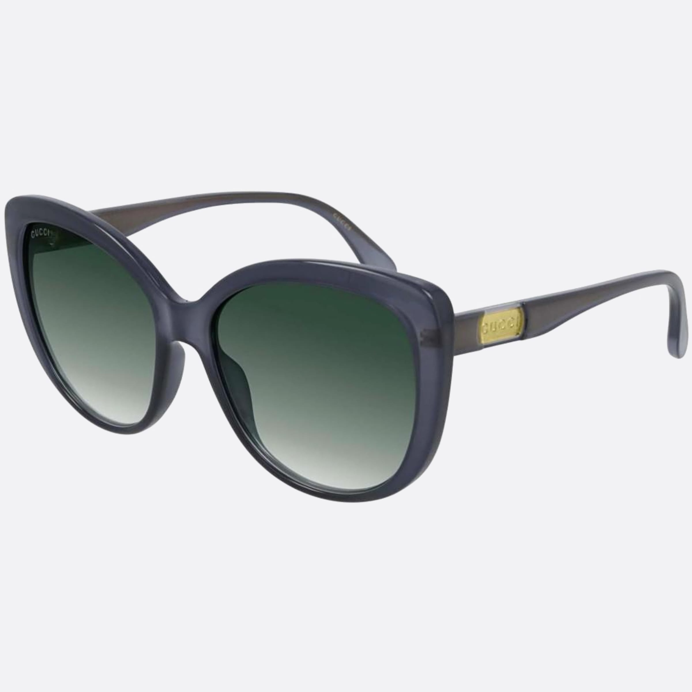 Gucci 57mm Grey Cat Eye Women Sunglasses - Side View