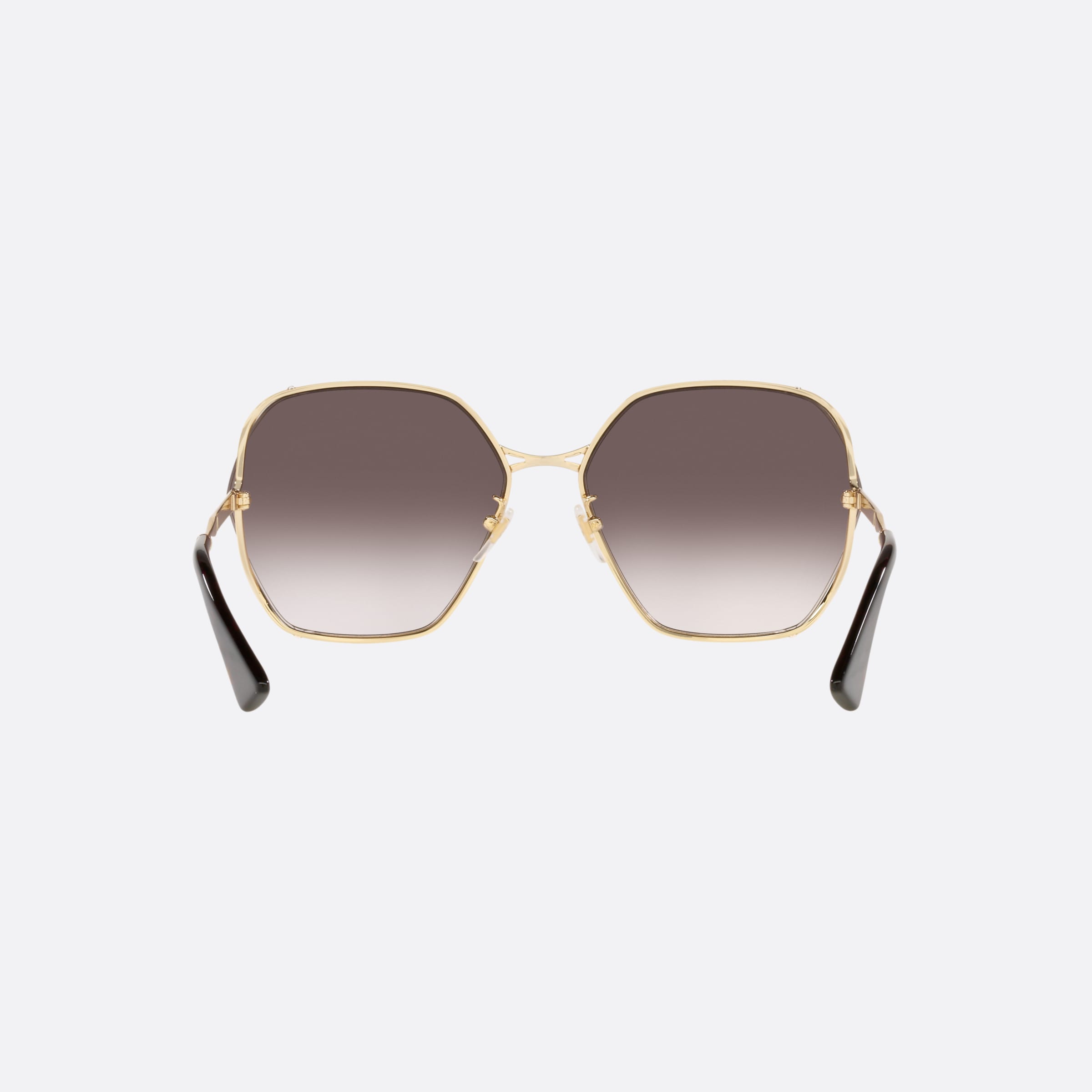 Gucci 63mm Gg0818sa Gold Irregular Woman Sunglasses - Side View