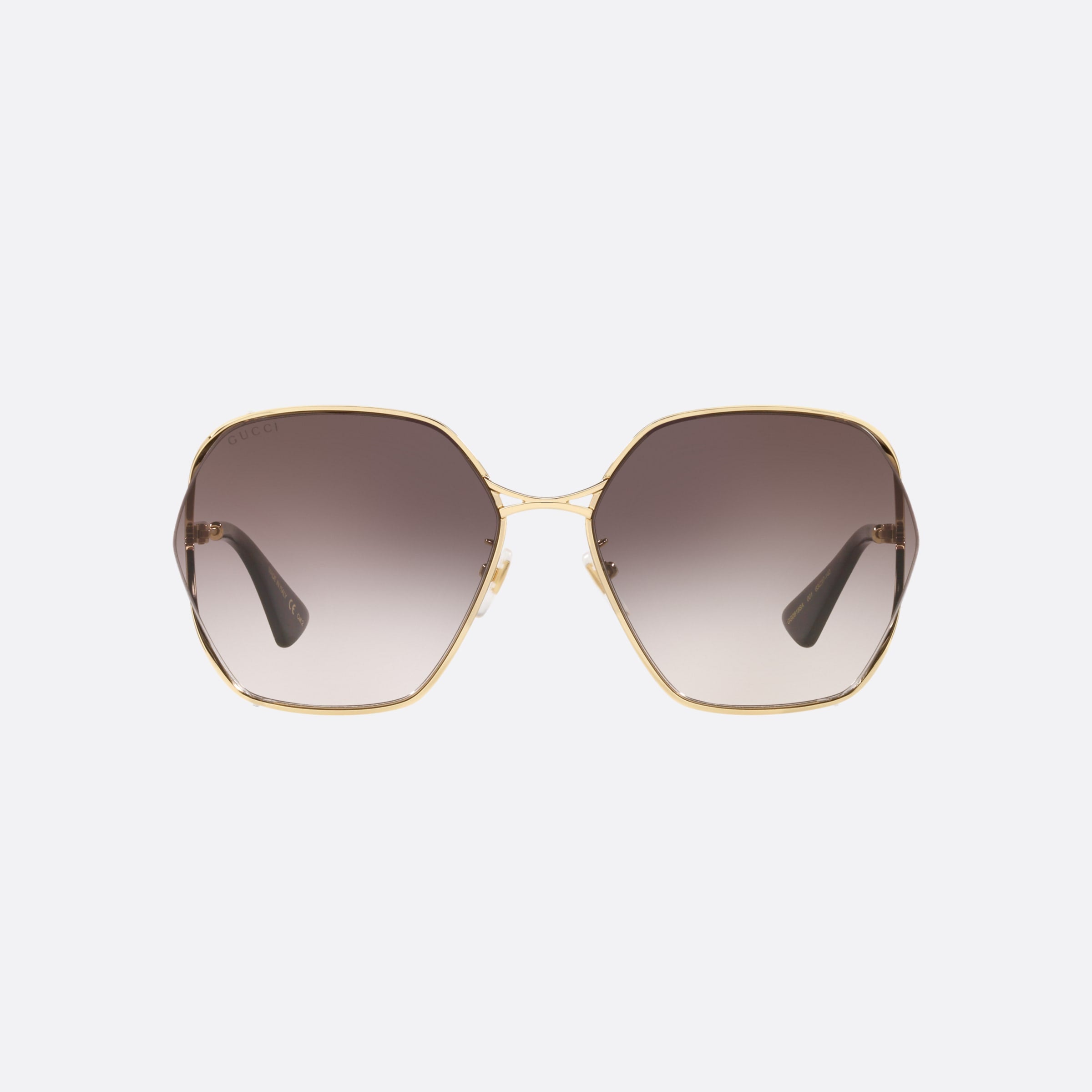 Gucci 63mm Gg0818sa Gold Irregular Woman Sunglasses - Lifestyle Shot