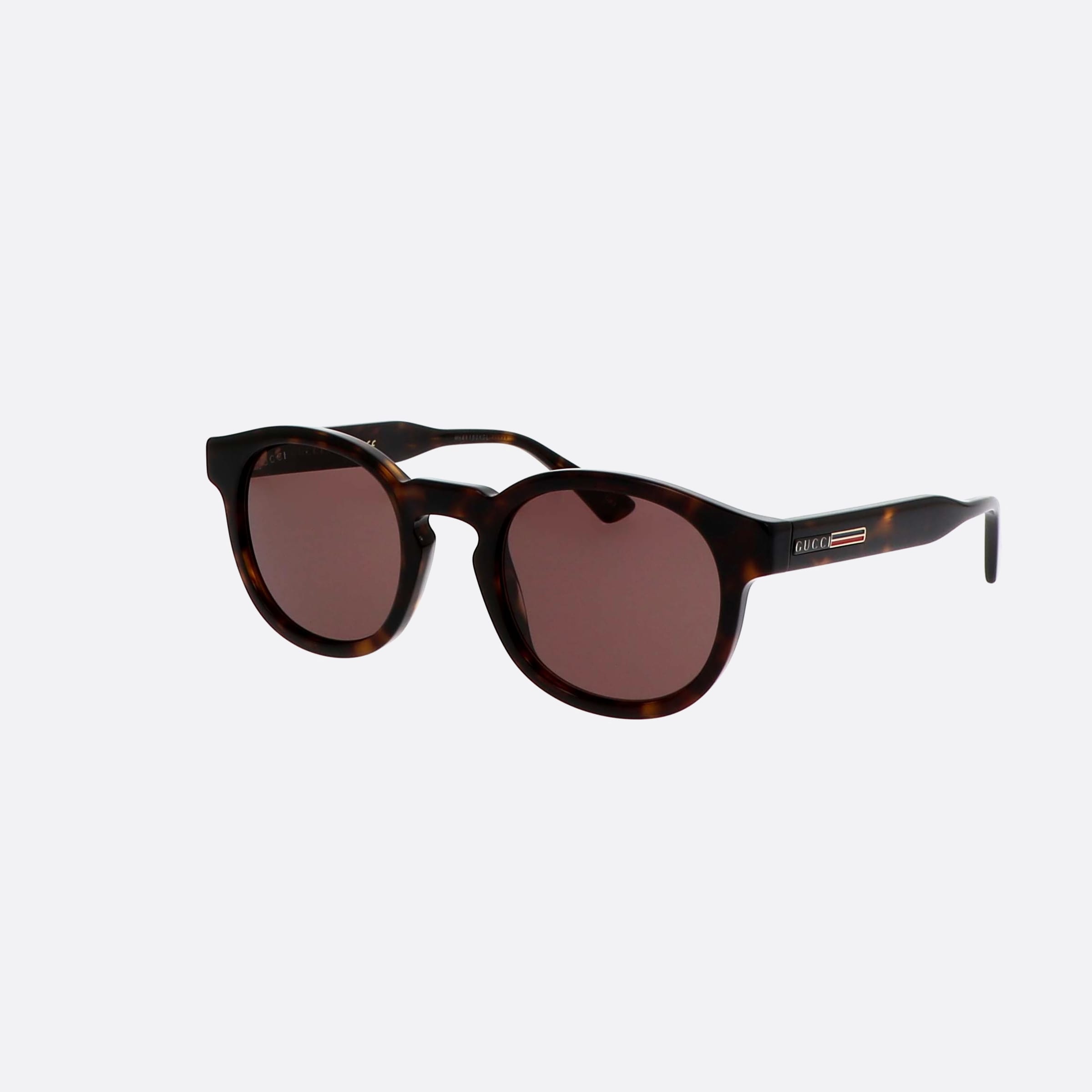 Gucci 49mm Tortoise Oval Unisex Sunglasses - Main View