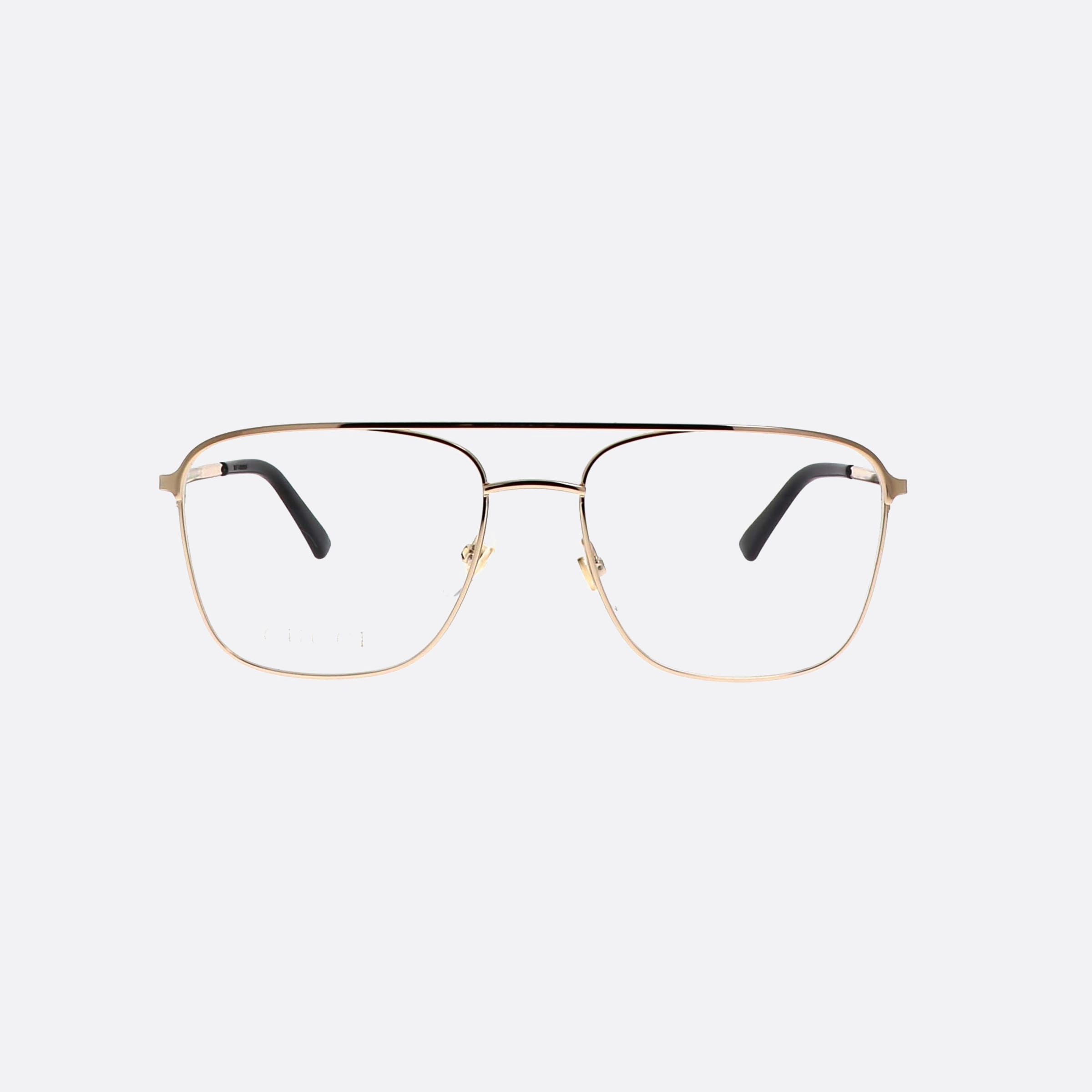 Gucci 55mm Gold Pilot Man Eyeglasses - Side View