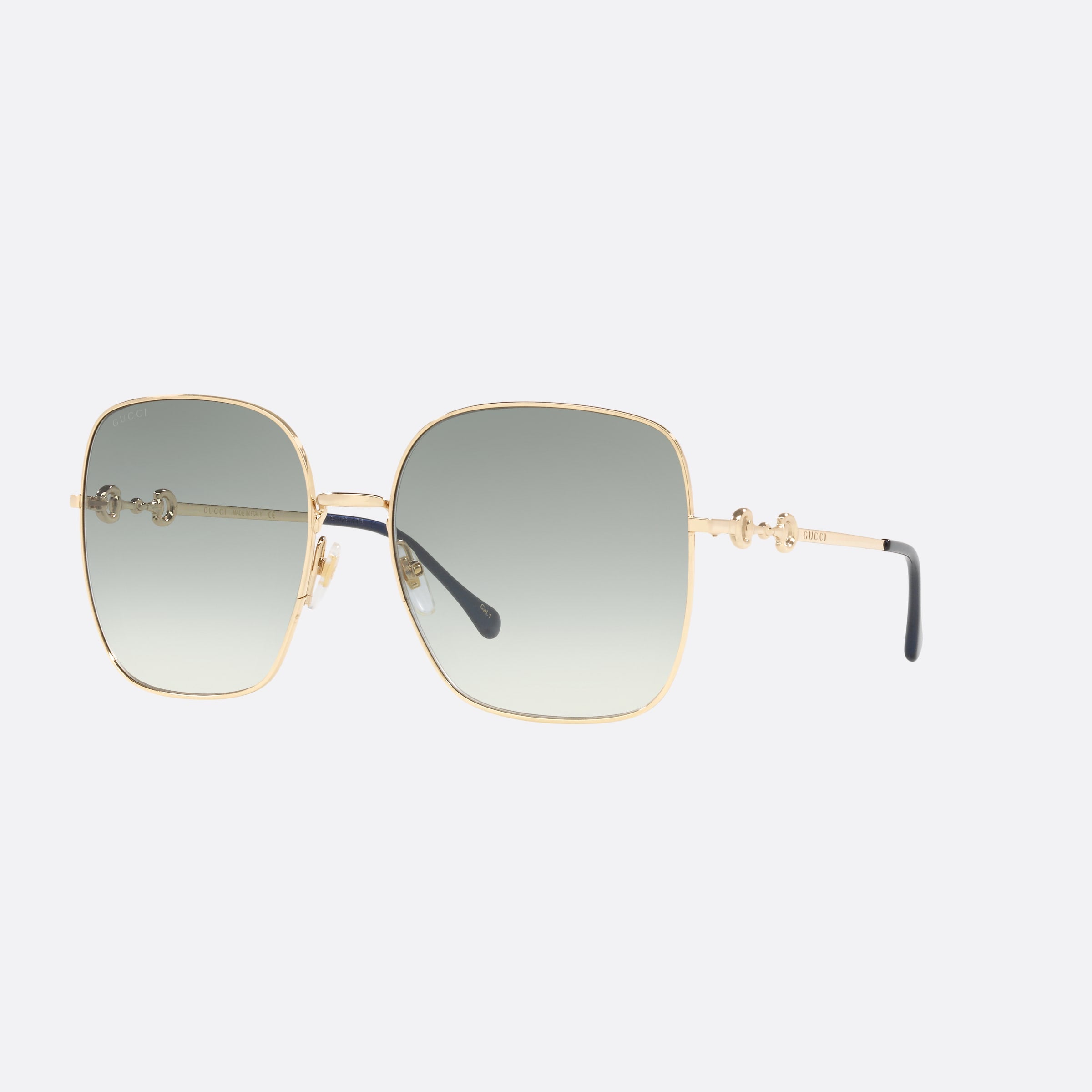 Gucci 61mm Gold Rectangle Woman Sunglasses - Main View