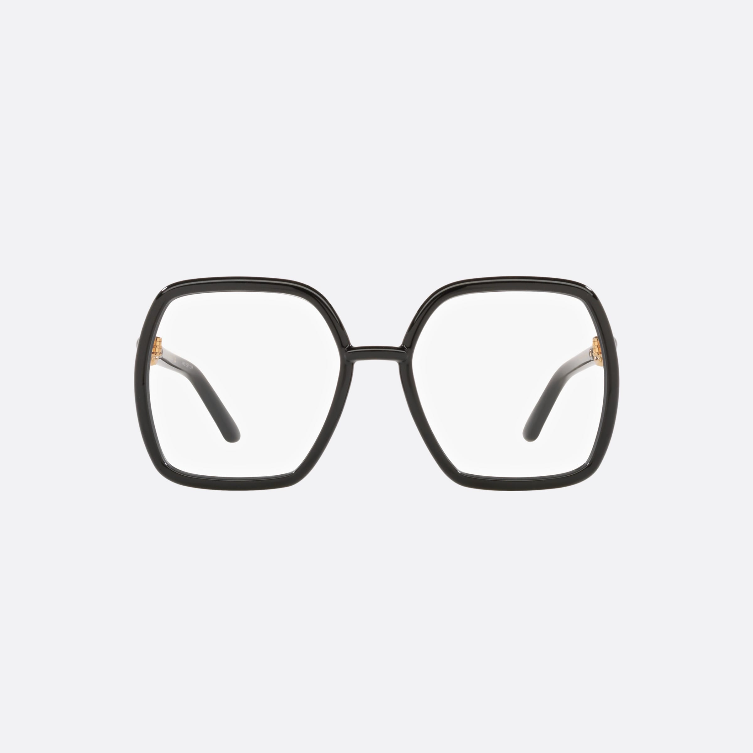 Gucci 55mm Black Rectangular Woman Eyeglasses - Lifestyle Shot