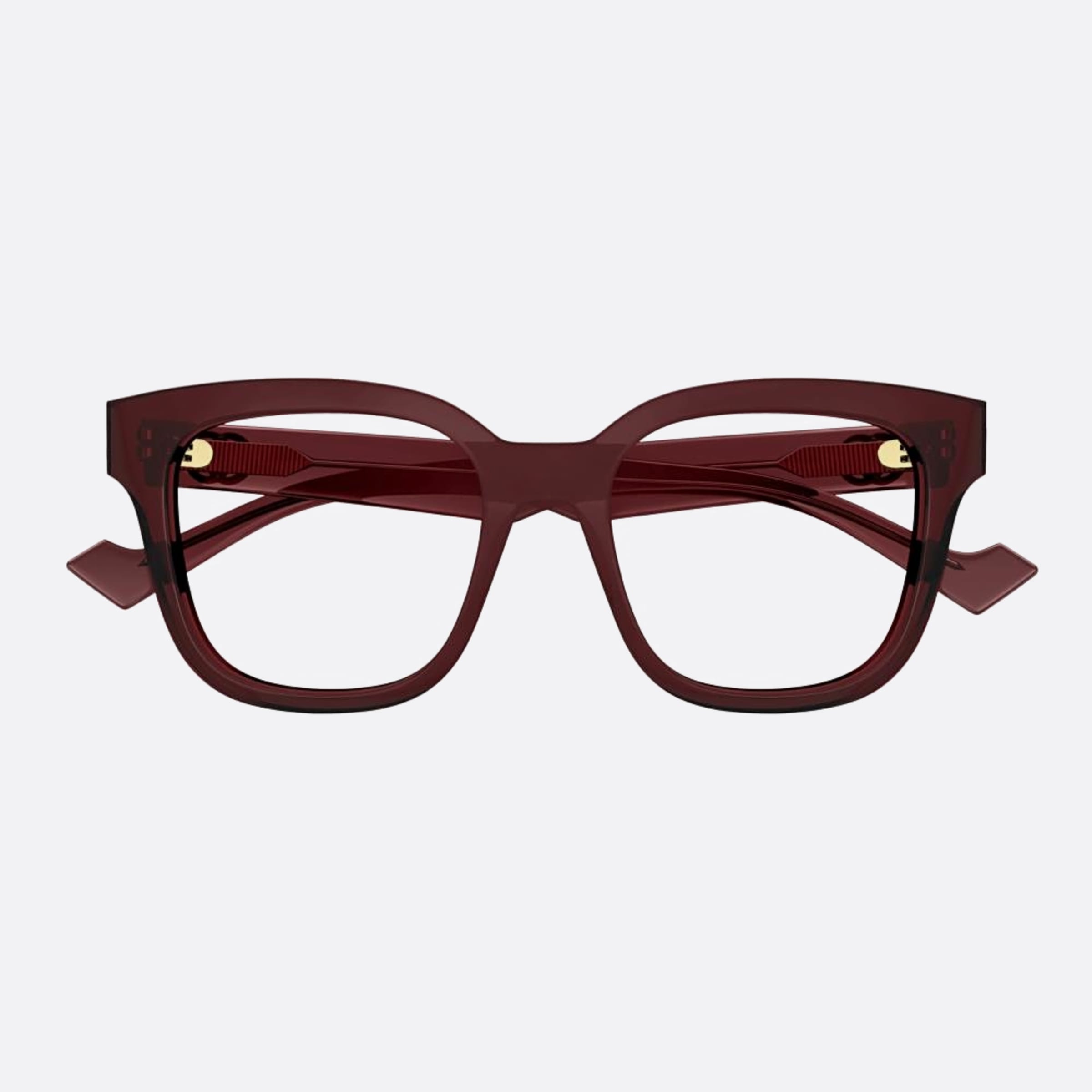 Gucci 52mm Red Geometric Woman Eyeglasses - Main View