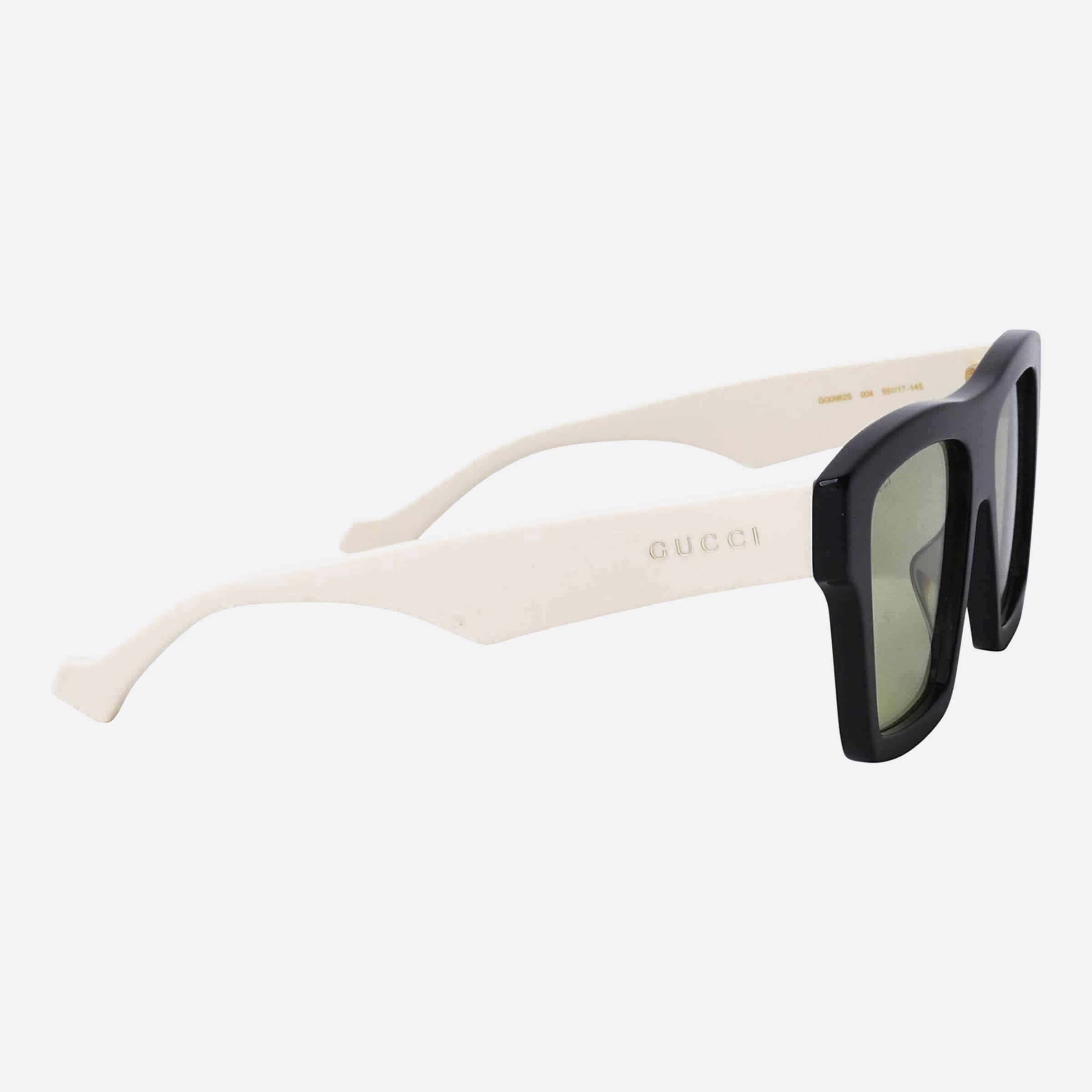 Gucci 55mm Black Geometric Men Sunglasses - Detail View