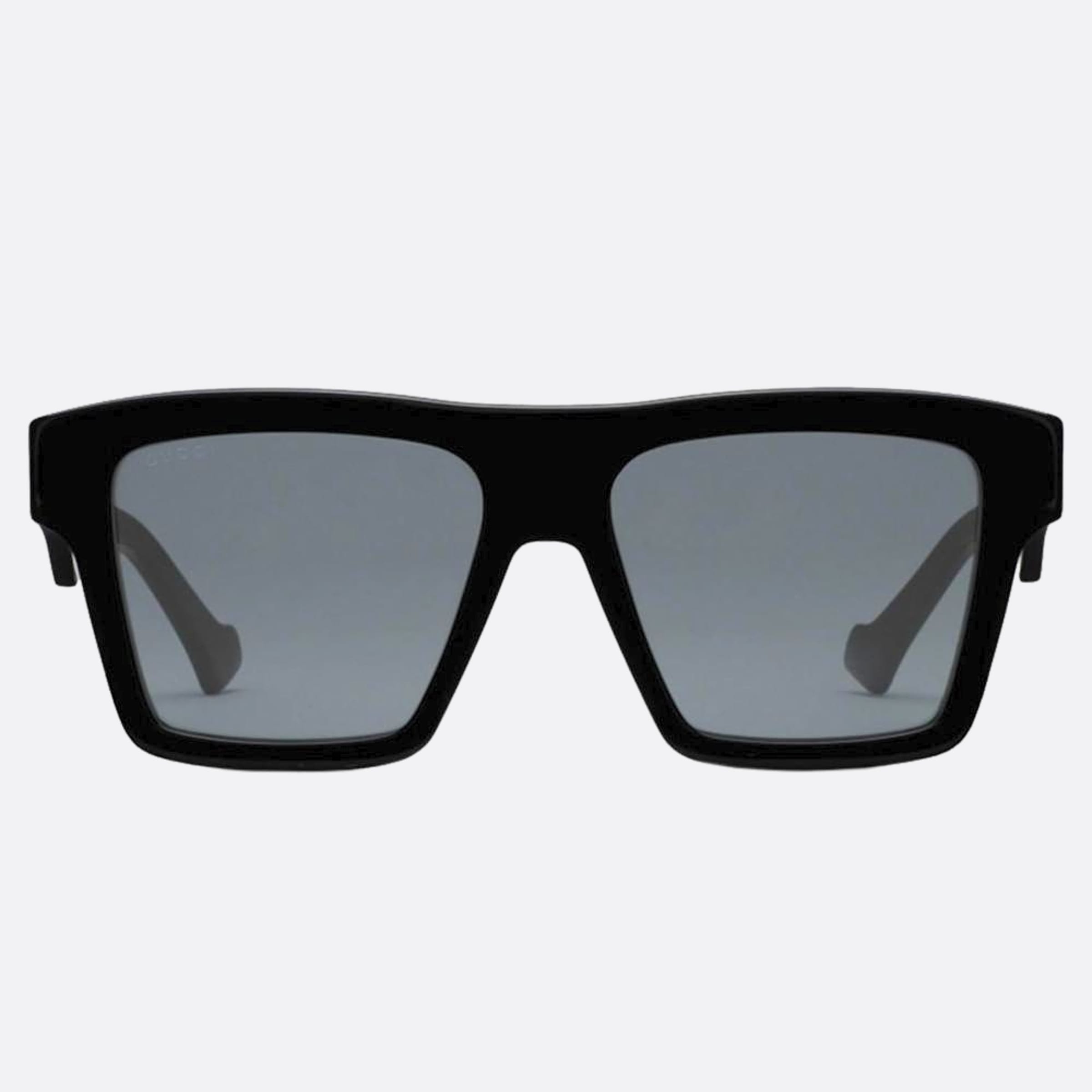 Gucci 55mm Black Geometric Man Sunglasses - Main View