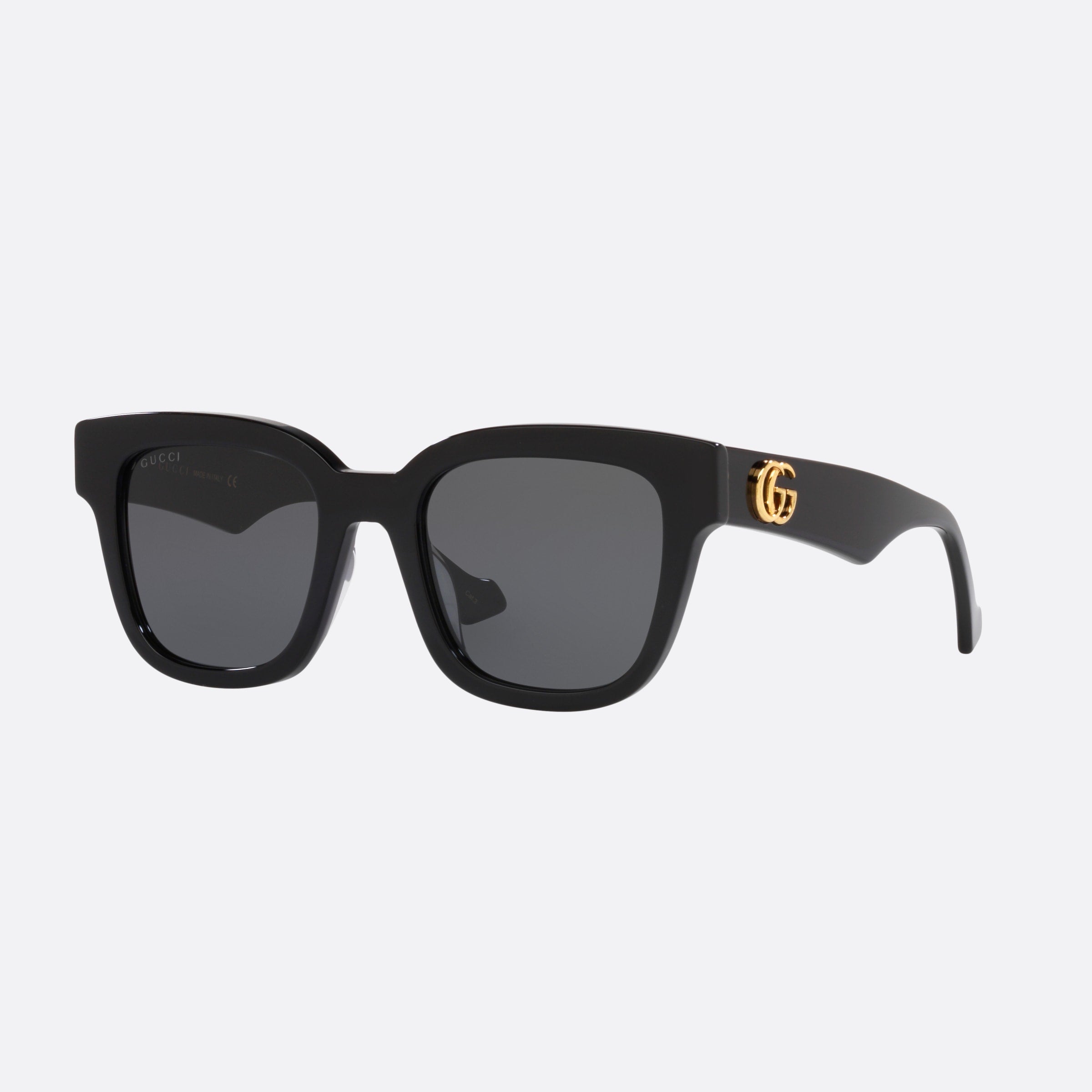 Gucci 52mm Black Rectangle Woman Sunglasses - Main View