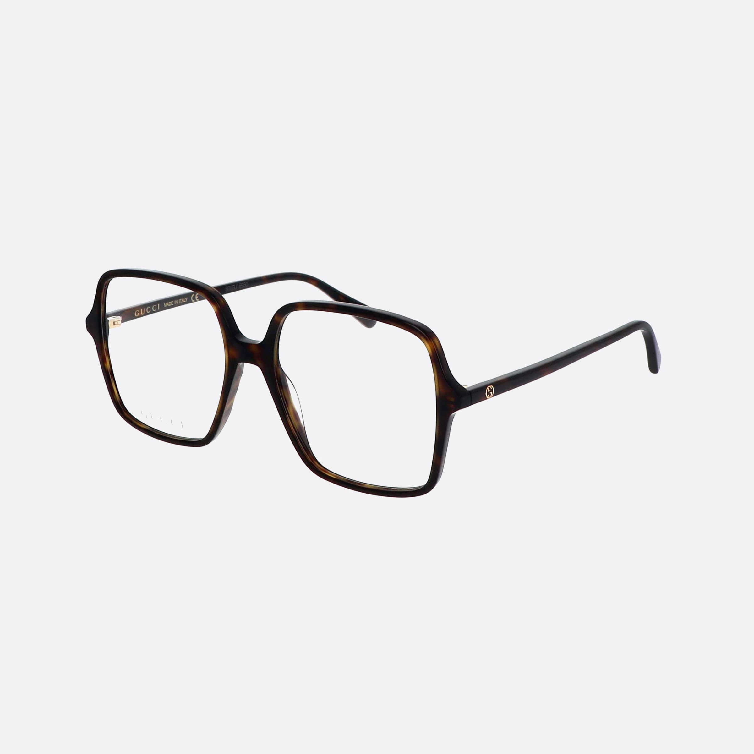 Gucci 53mm Havana Oversize Woman Eyeglasses - Main View