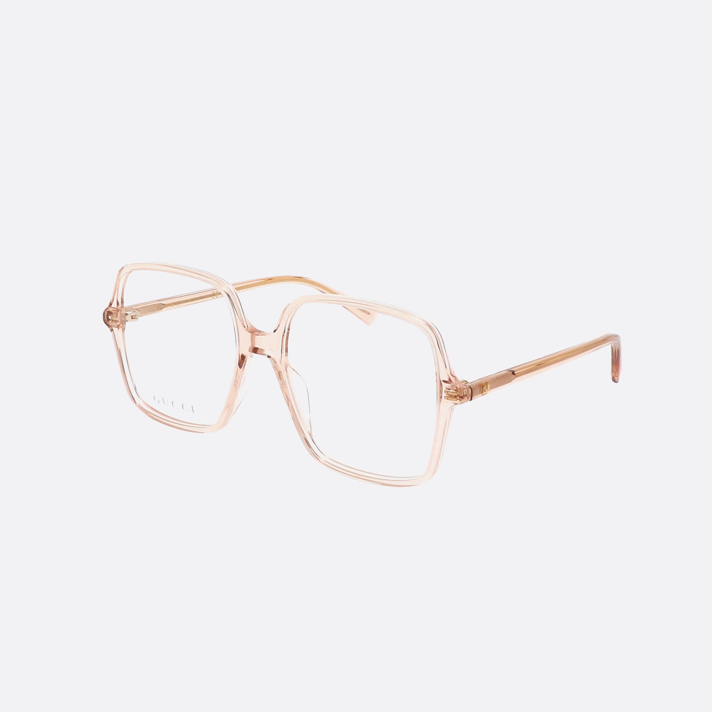 Gucci 53mm Clear Square Woman Eyeglasses - Main View