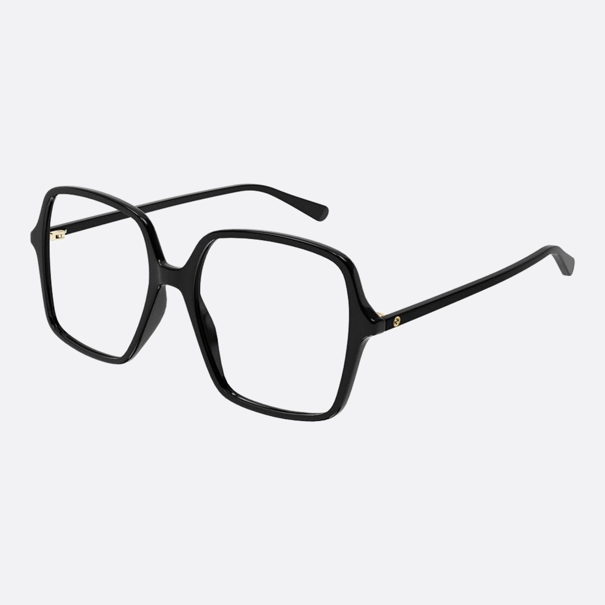 Gucci 55mm Gg1003oa Black Geometric Woman Eyeglasses - Side View