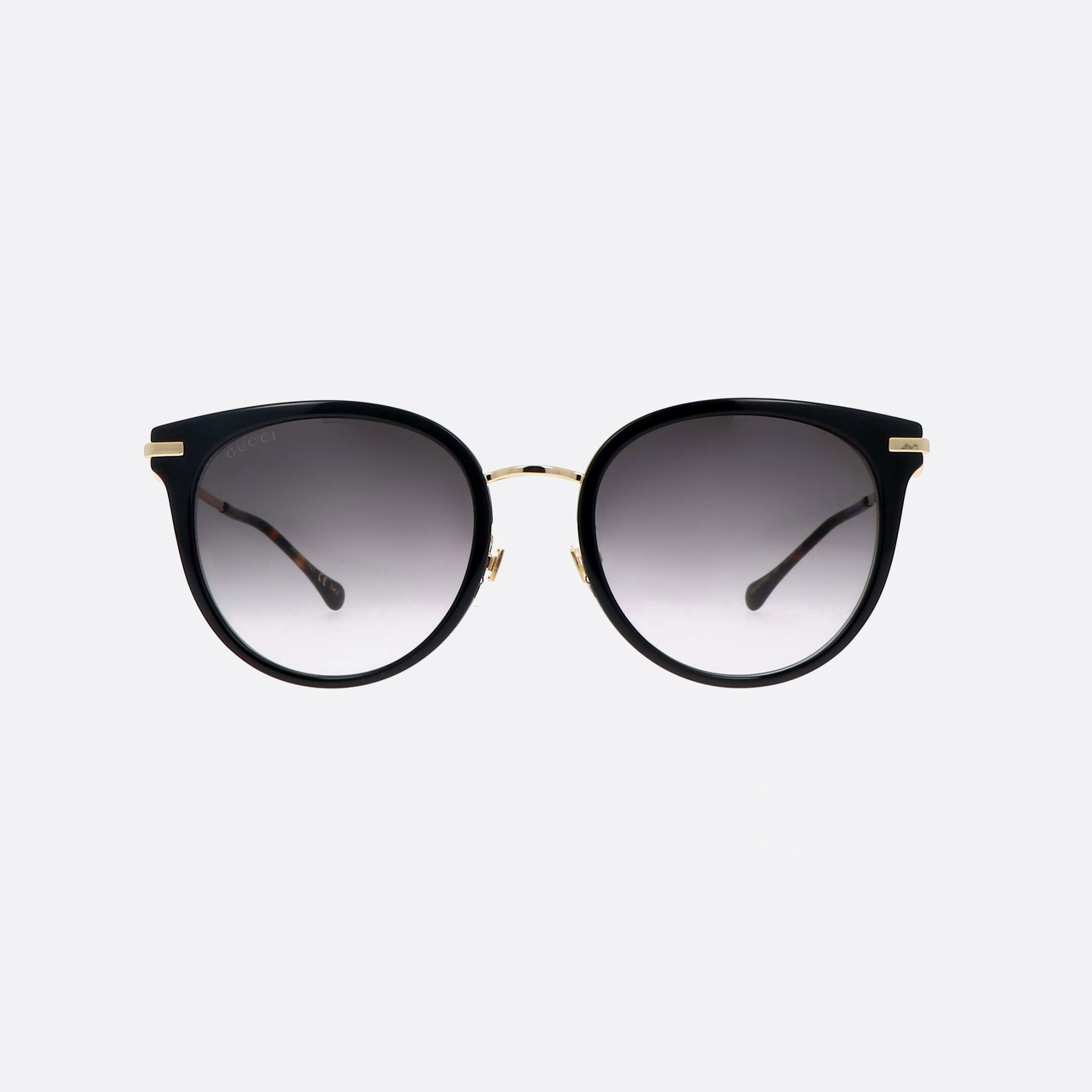 Gucci 56mm Gg1015sk Black Oval Unisex Sunglasses - Side View