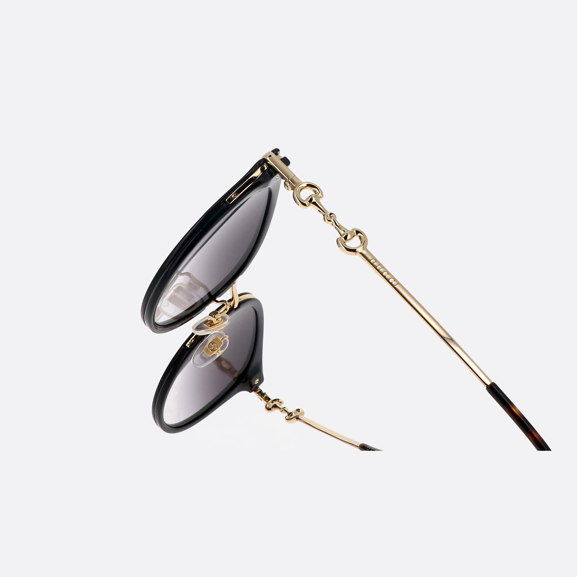 Gucci 56mm Gg1015sk Black Oval Unisex Sunglasses - Lifestyle Shot