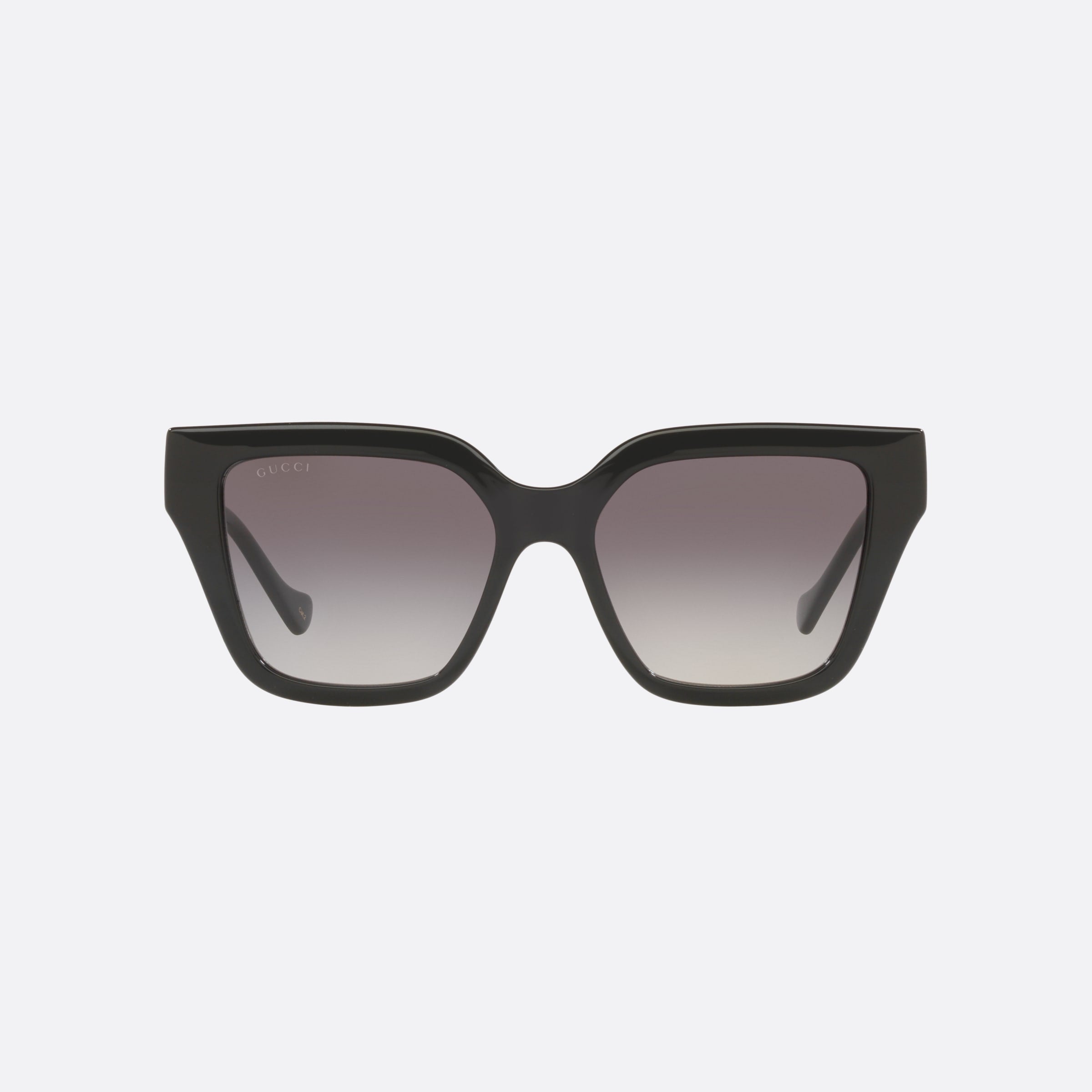 Gucci 54mm Black Rectangle Woman Sunglasses - Side View