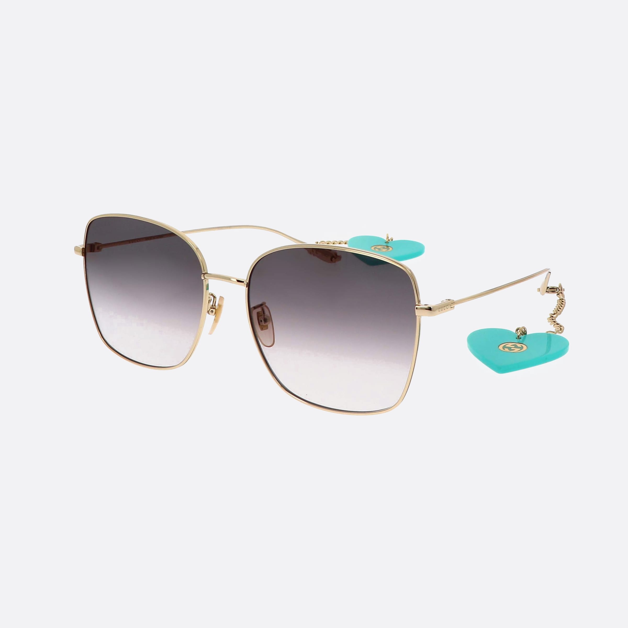 Gucci 60mm Gg1030sk Gold Square Unisex Sunglasses - Main View
