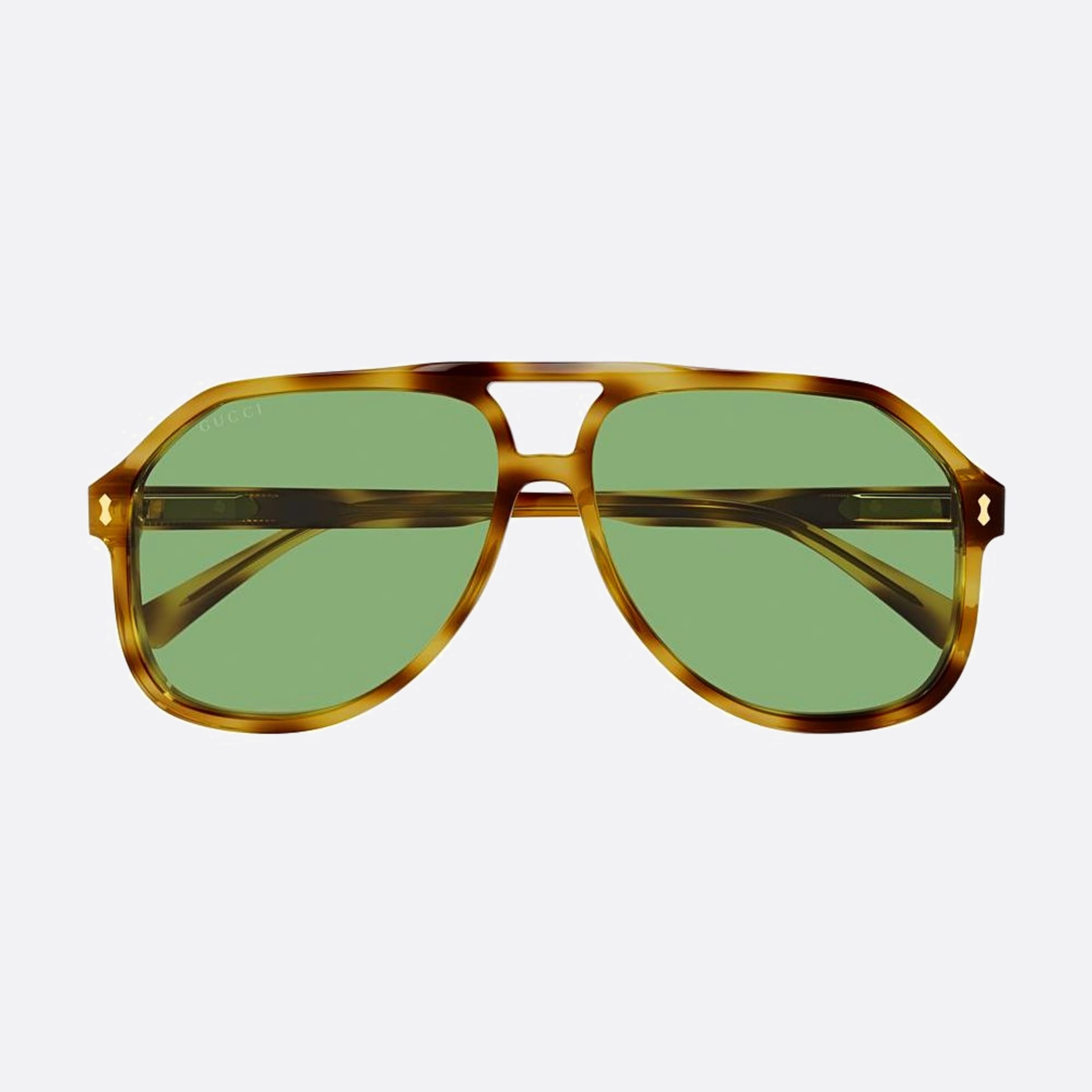 Gucci 60mm Havana Pilot Men Sunglasses - Main View