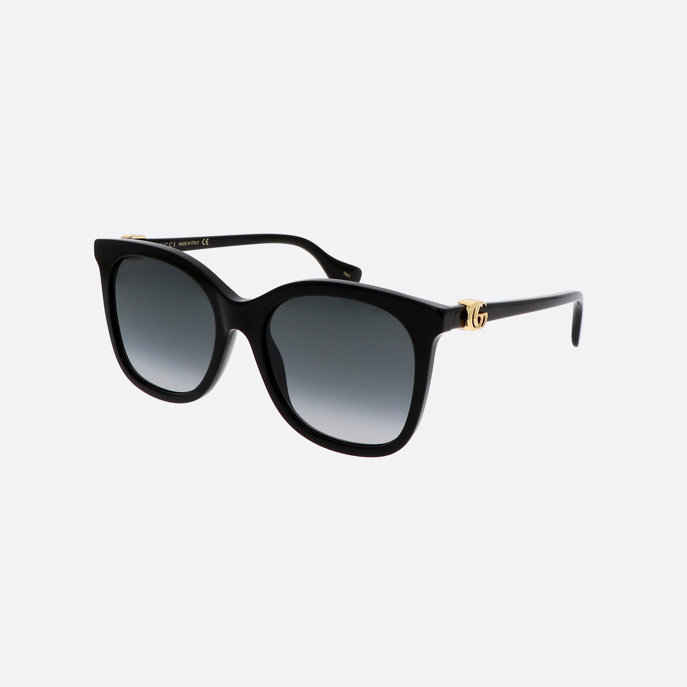 Gucci 55mm Black Cat Eye Woman Sunglasses - Main View